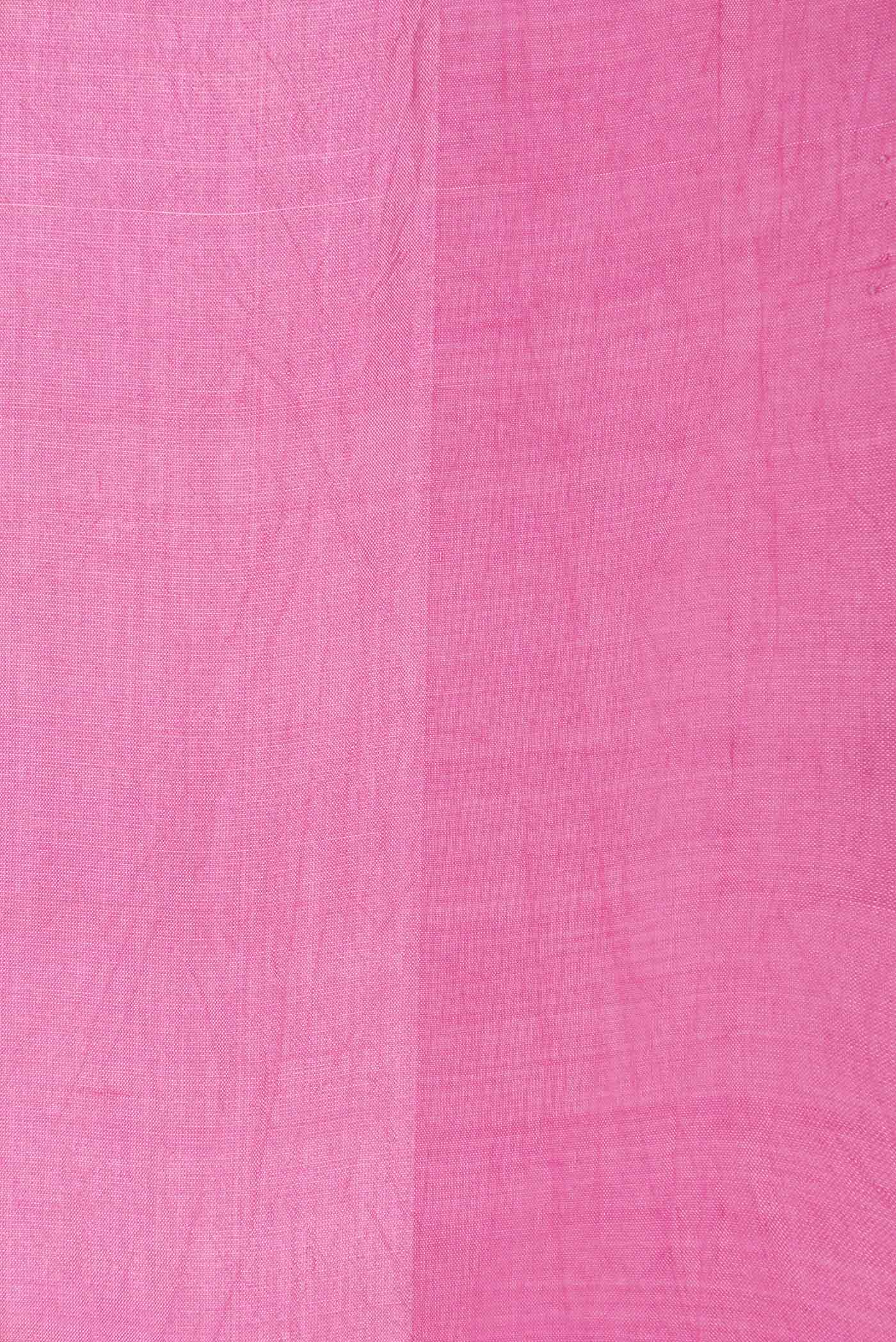 Pink Dual Tone Tussar Saree - Image 3