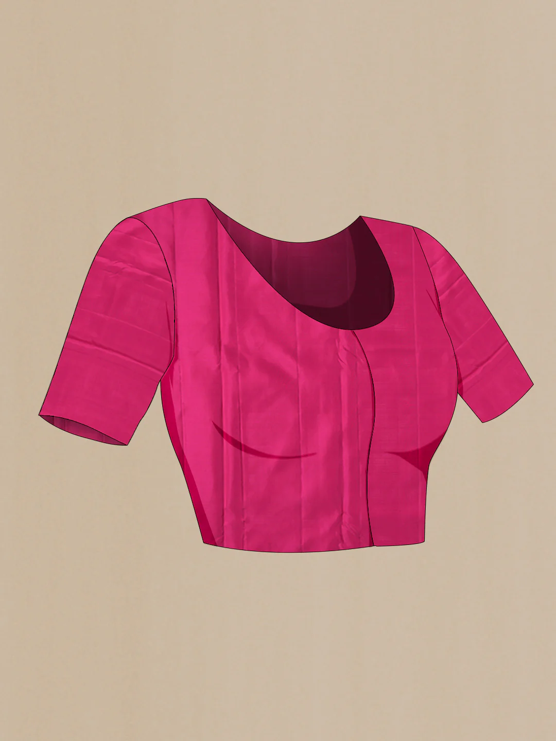 Pink Kanchipuram Silk Saree - Image 5