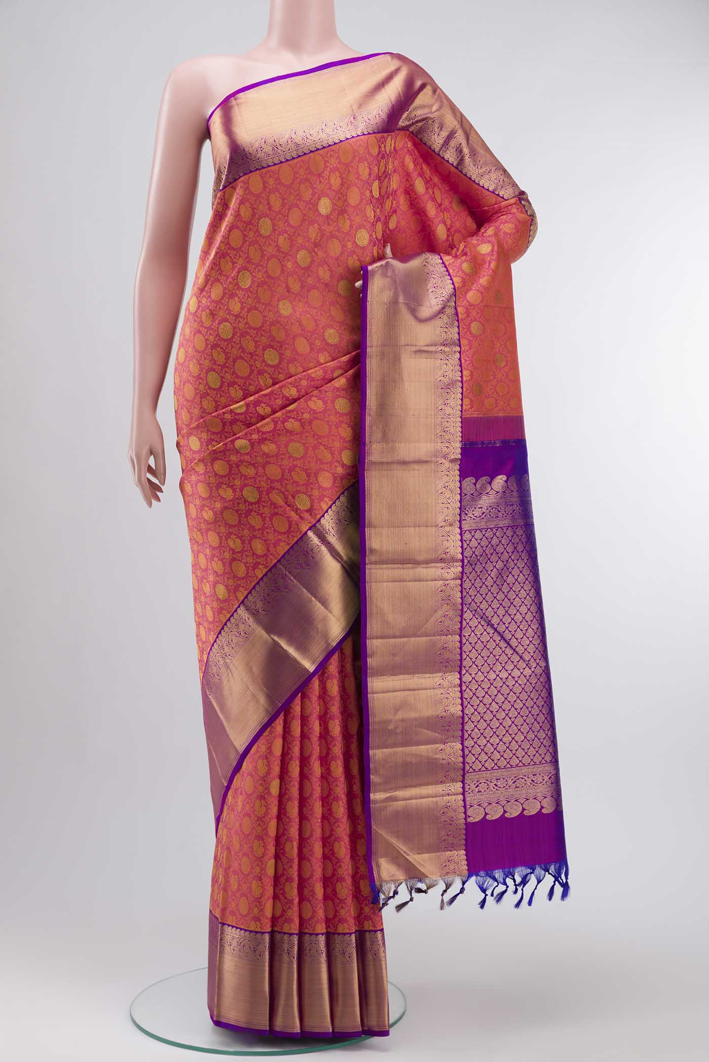 Pink Kanjivaram Silk Saree