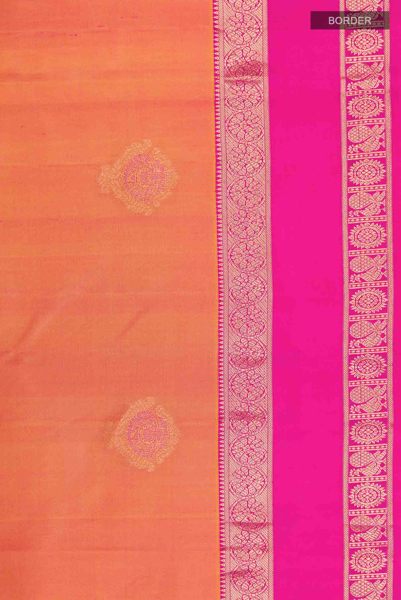 Pink Kanchipuram Silk Saree - Image 3