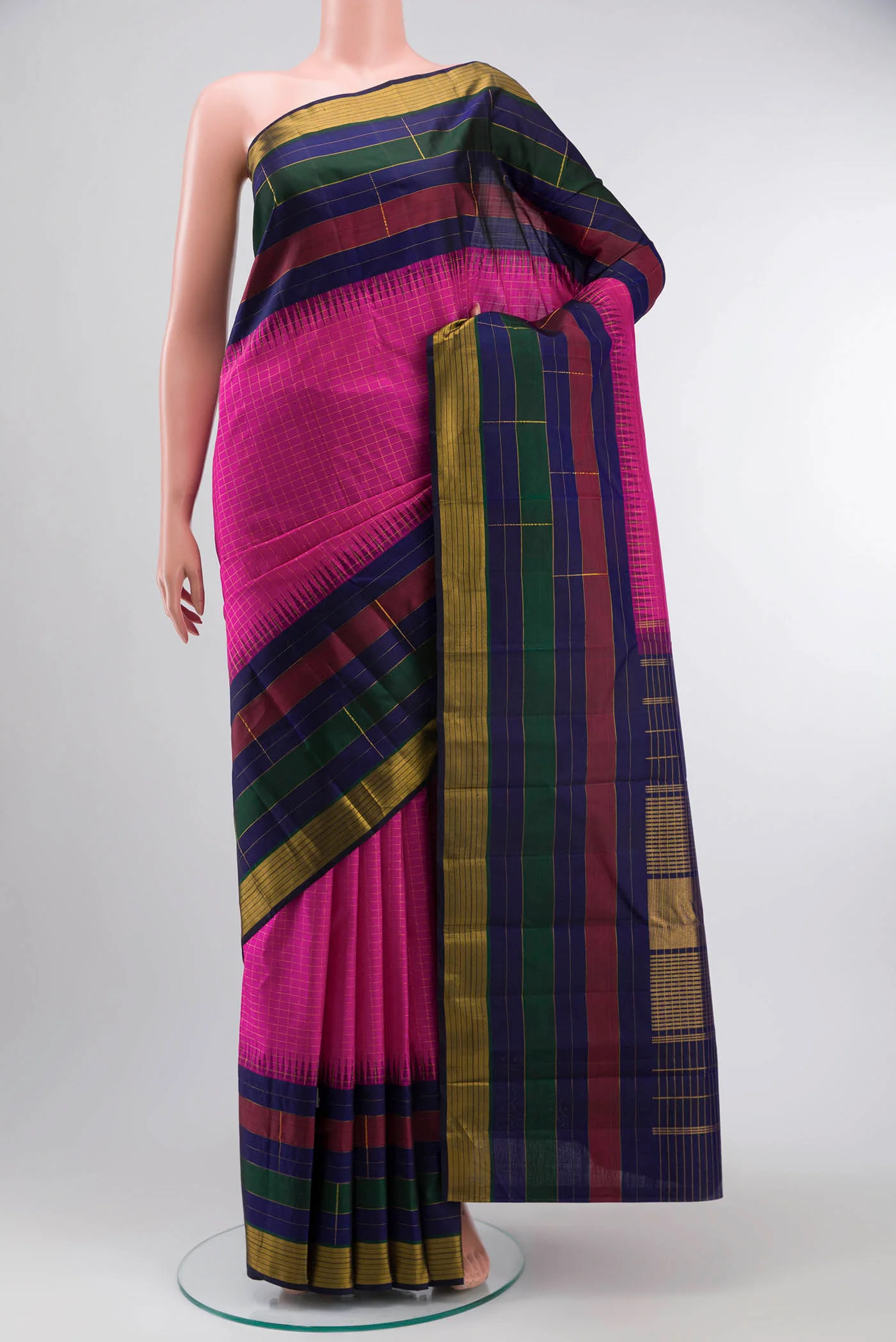 Pink Kanjivaram Silk Saree