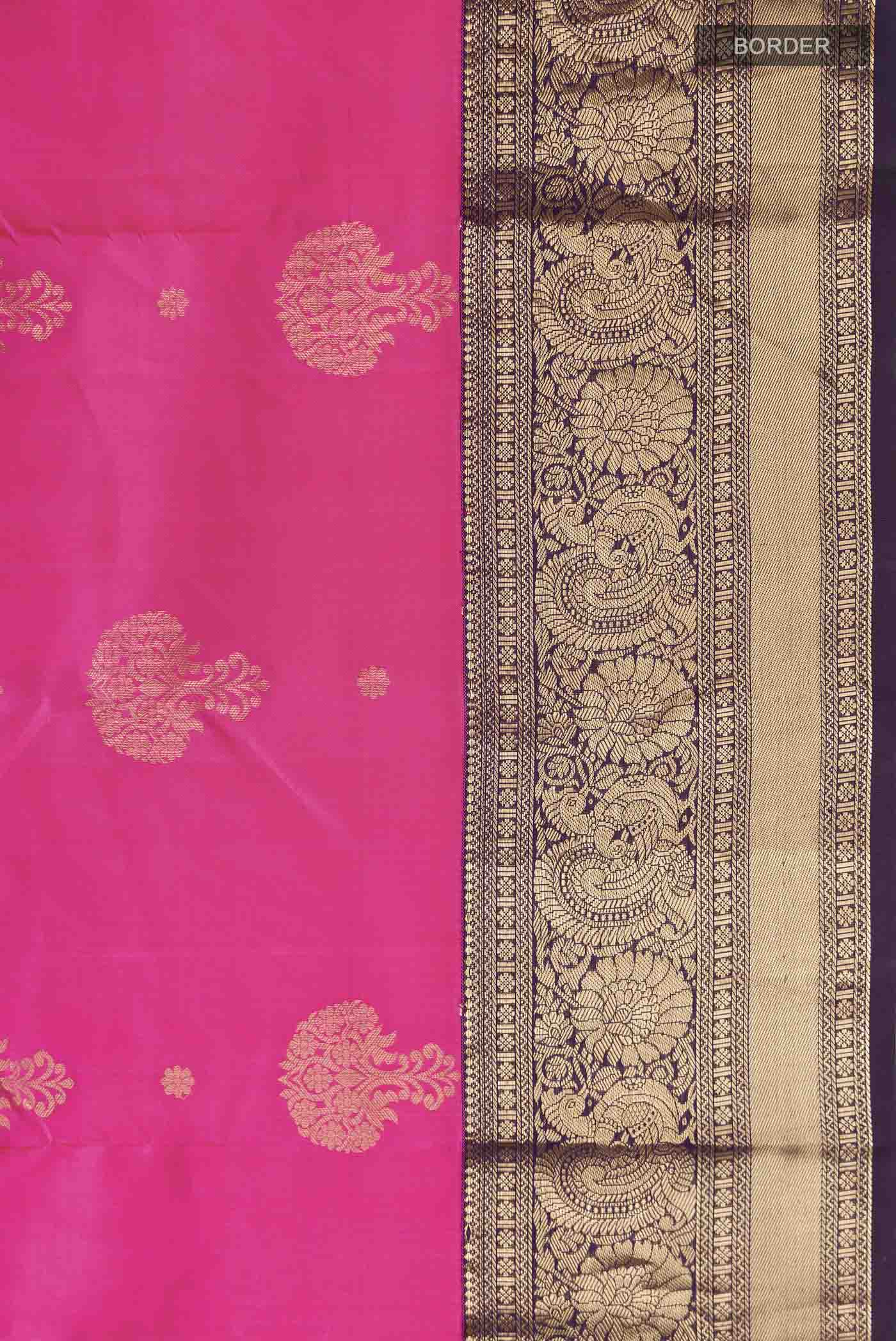 Pink Kanjivaram Silk Saree - Image 3
