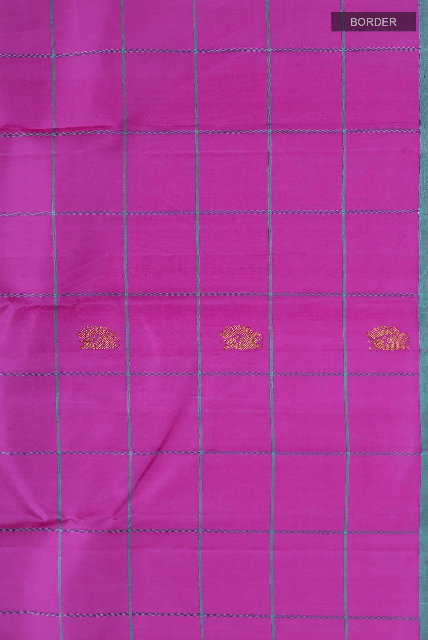 Pink Kanchipuram Silk Saree - Image 3
