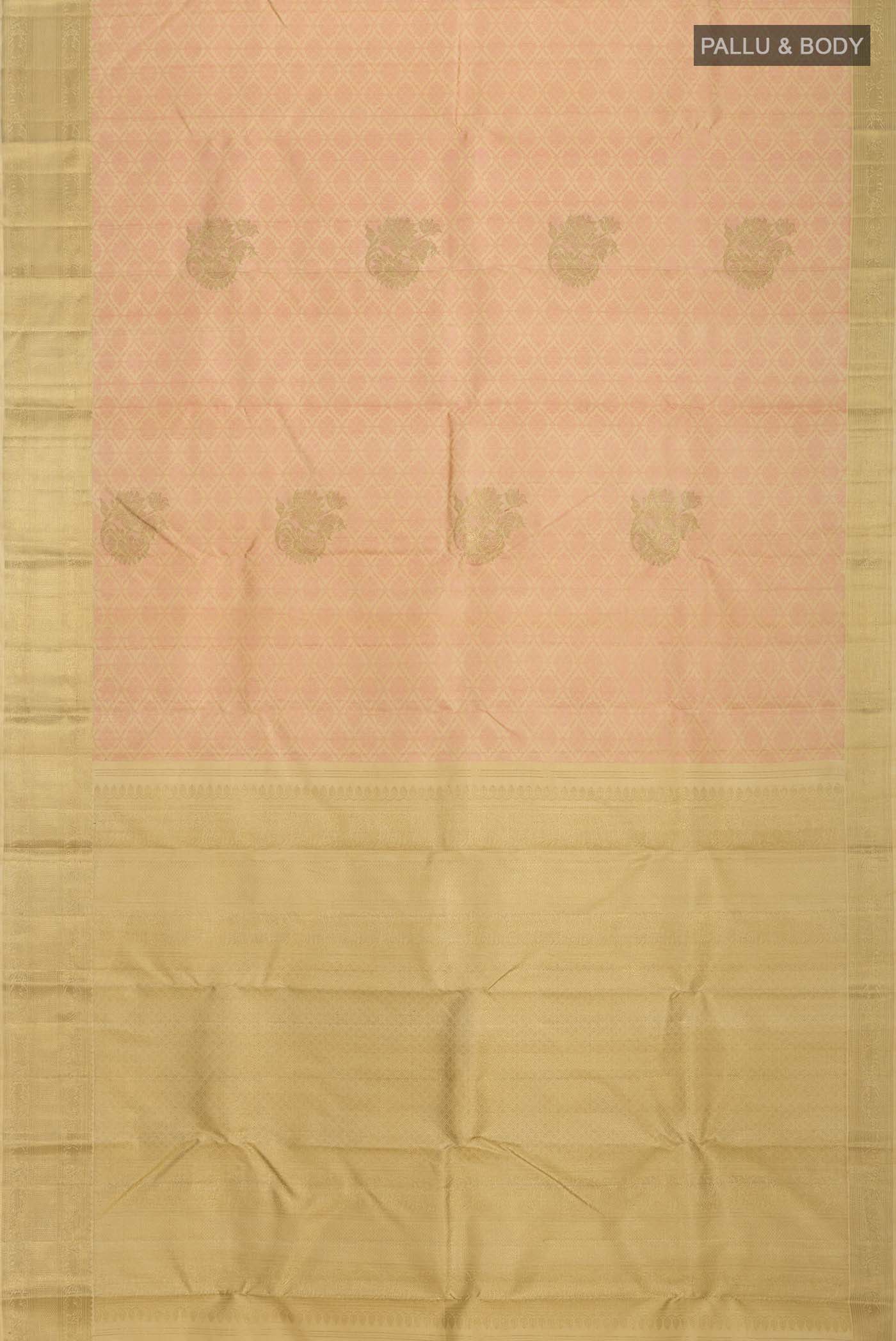 Pink Kanchipuram Silk Saree - Image 6