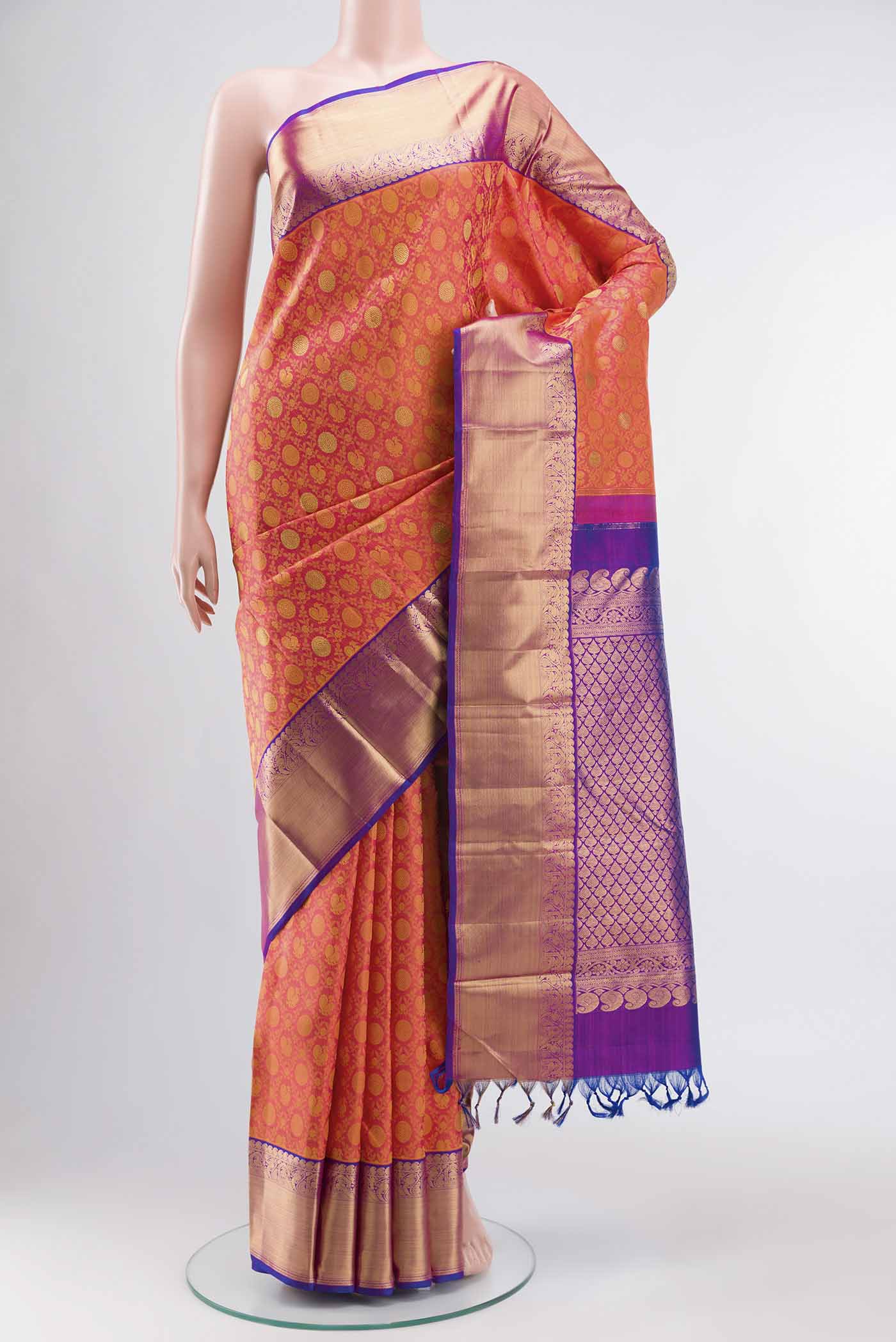 Pink Kanjivaram Silk Saree