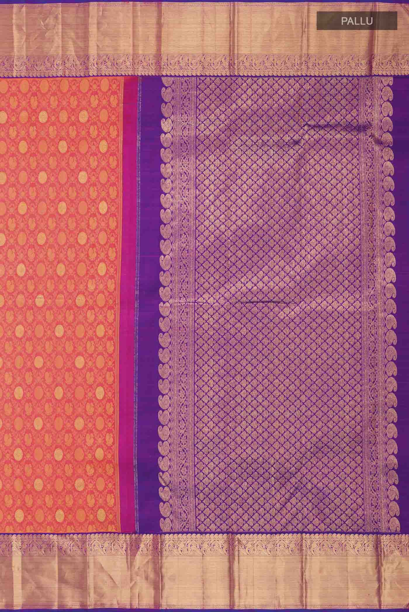 Pink Kanjivaram Silk Saree - Image 7