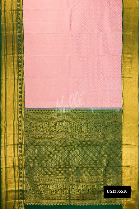 Pink Kanchipuram Silk Saree