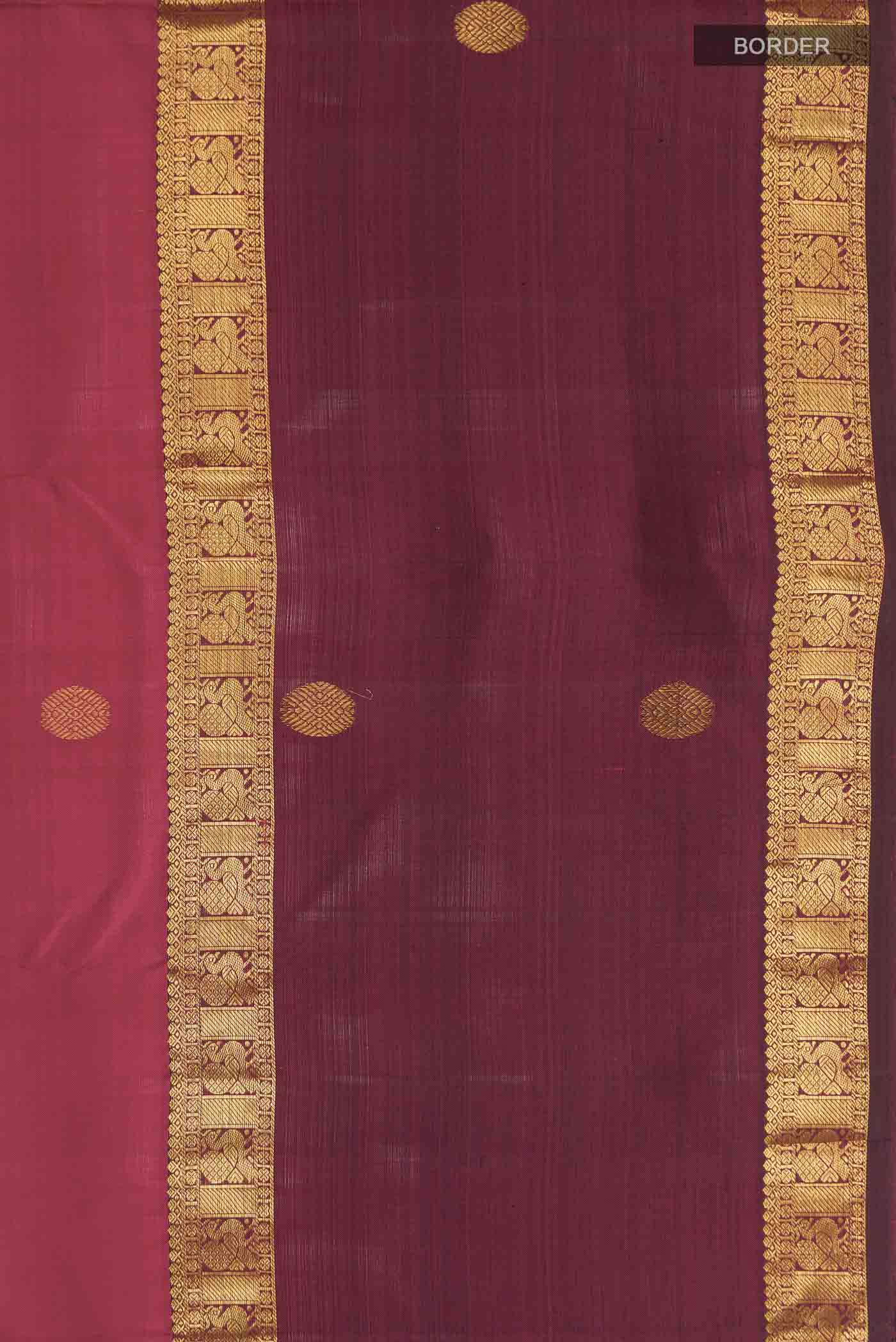 Pink Kanjivaram Silk Saree - Image 3