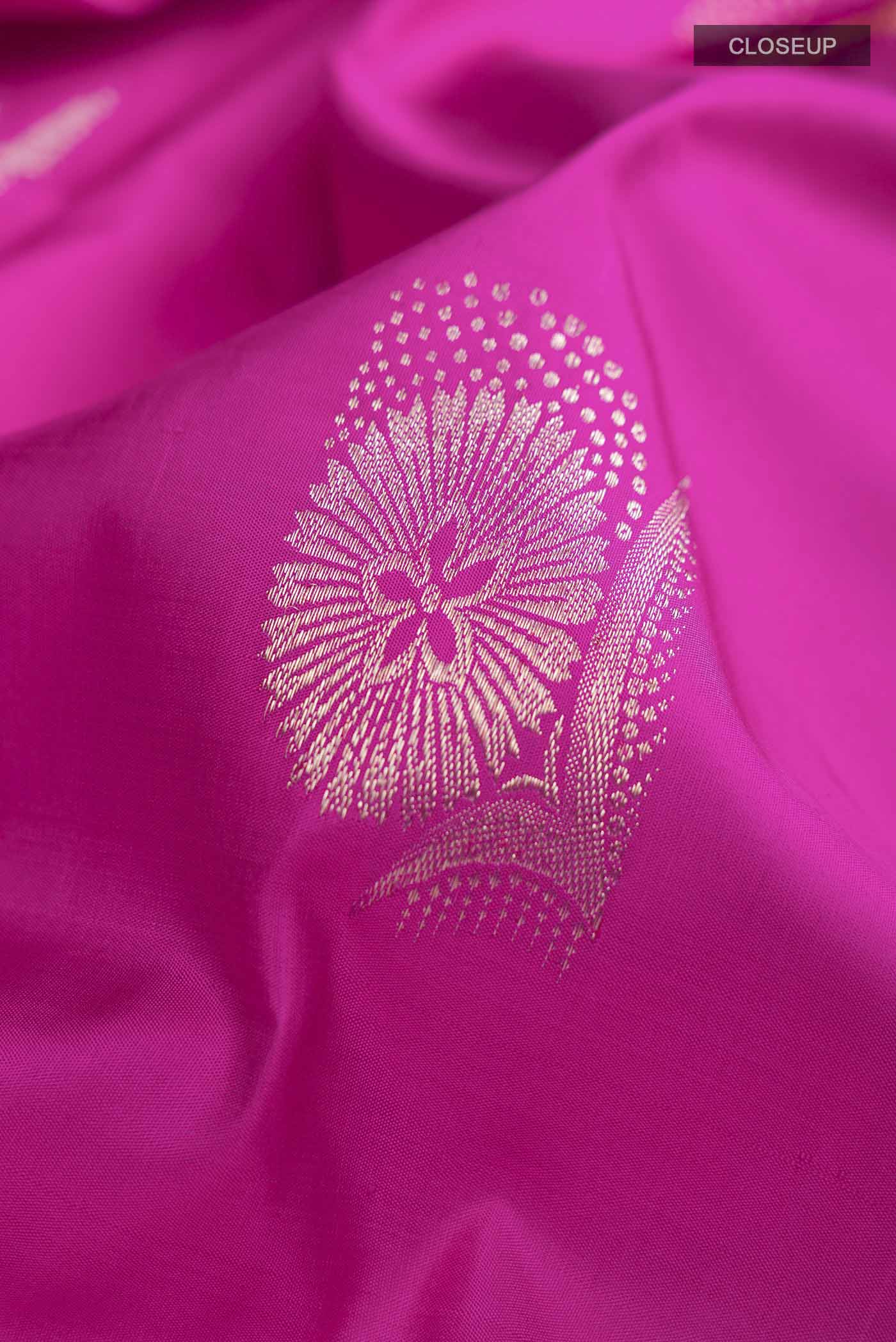 Pink Kanchipuram Silk Saree - Image 2