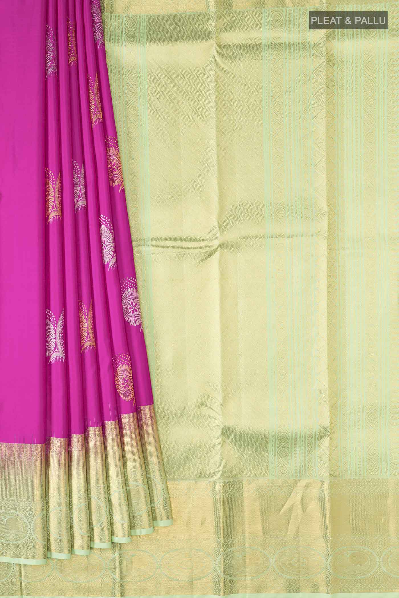 Pink Kanchipuram Silk Saree - Image 4