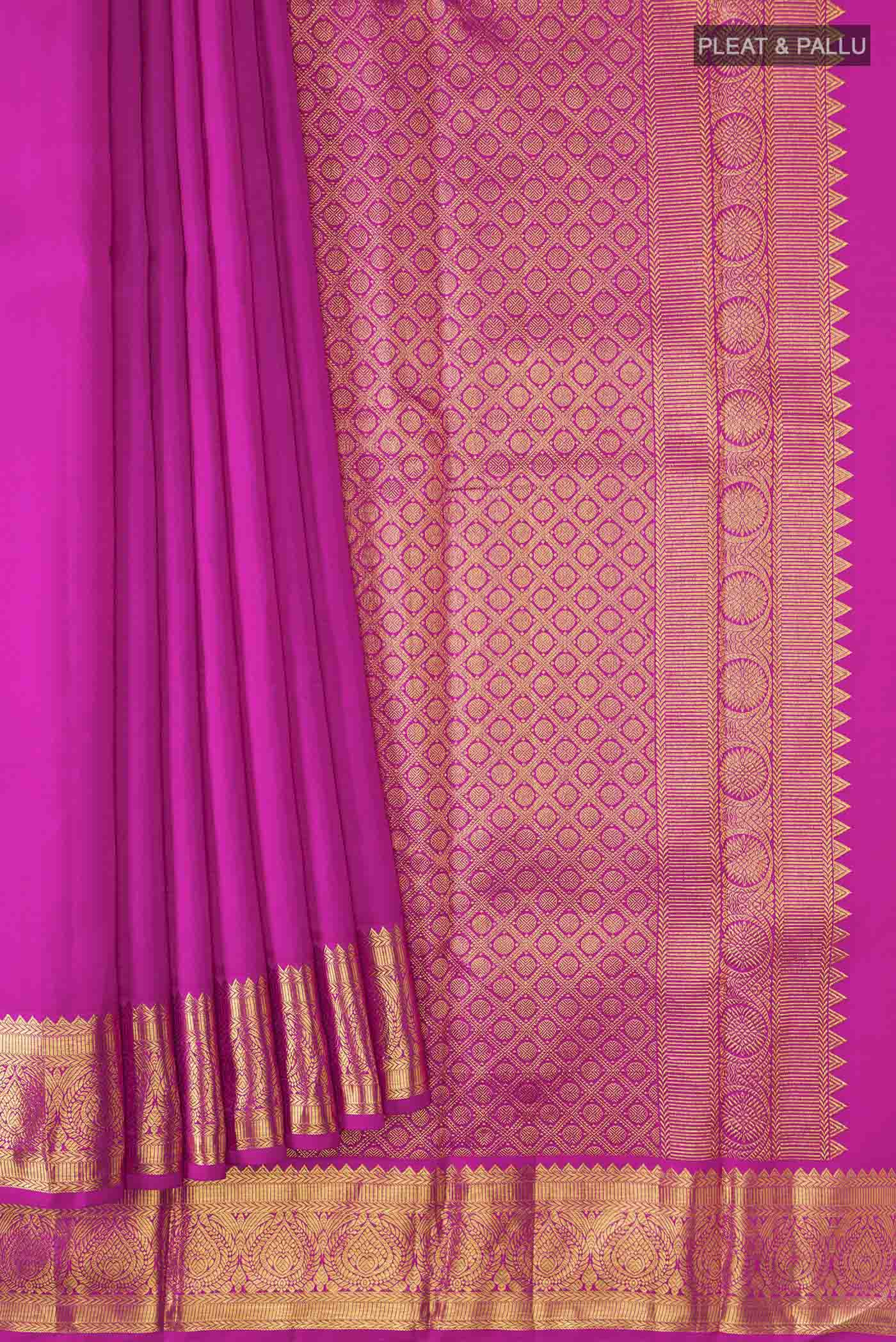 Pink Kanchipuram Silk Saree - Image 4