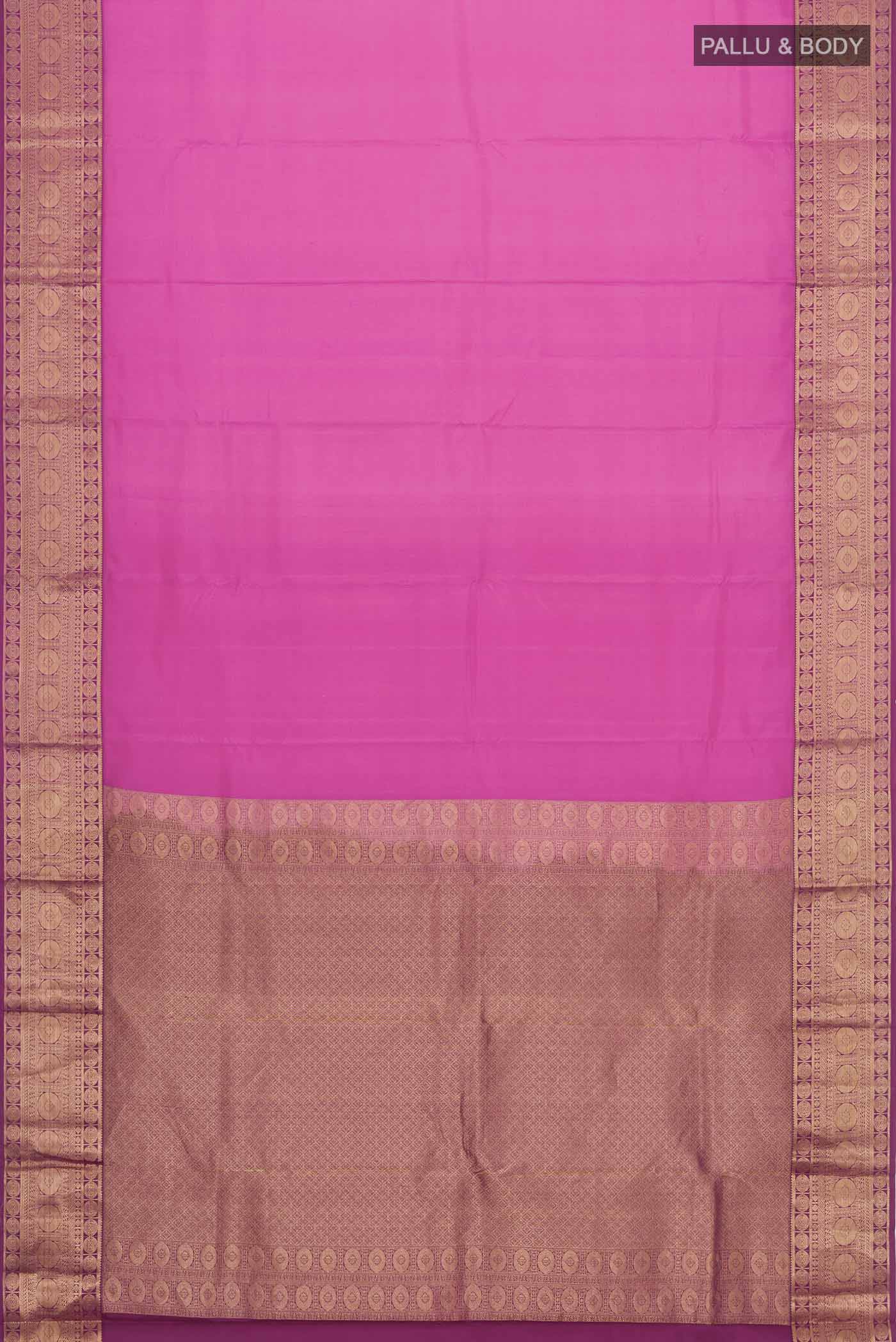 Pink Kanchipuram Silk Saree - Image 6