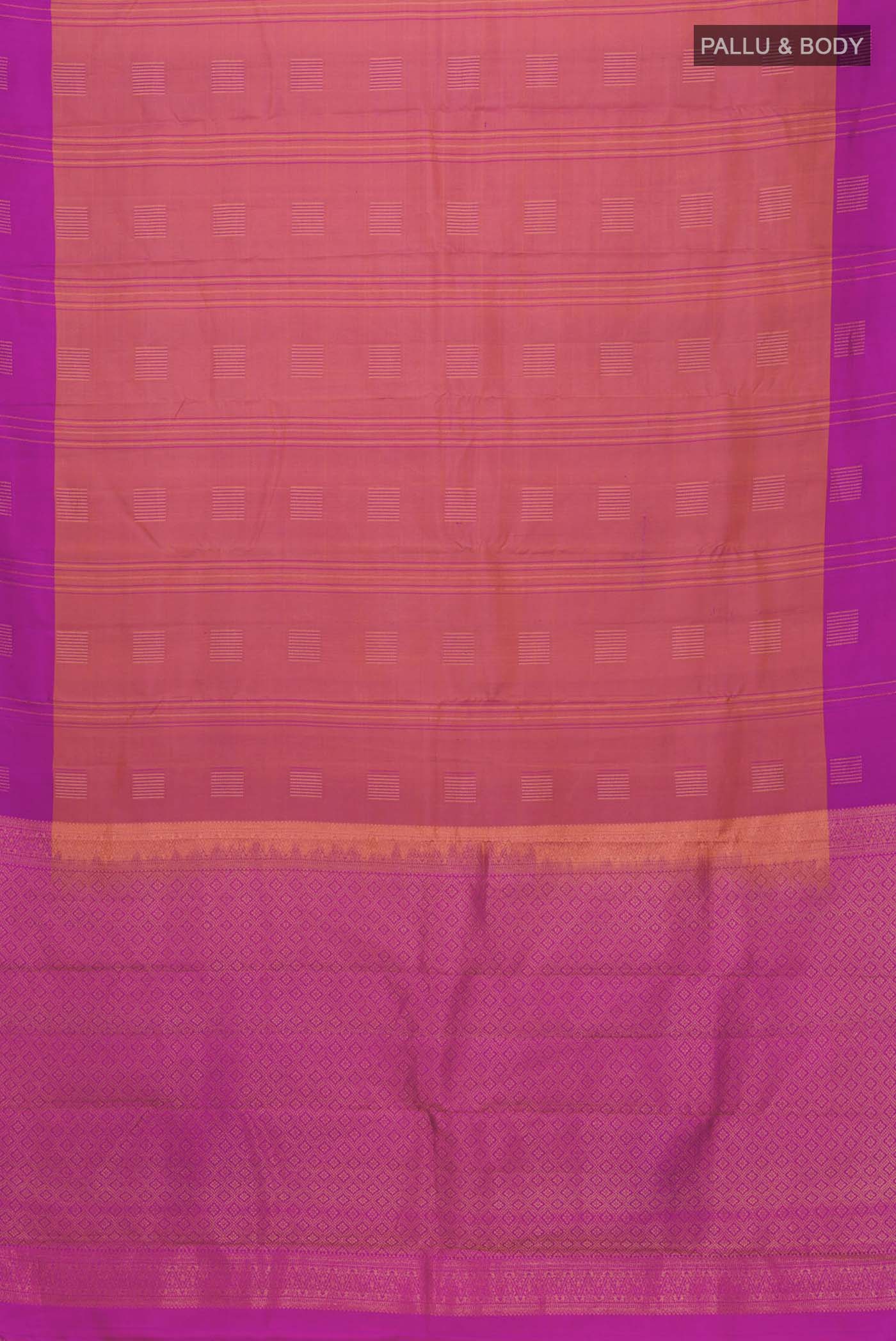 Pink Kanjivaram Silk Saree - Image 6