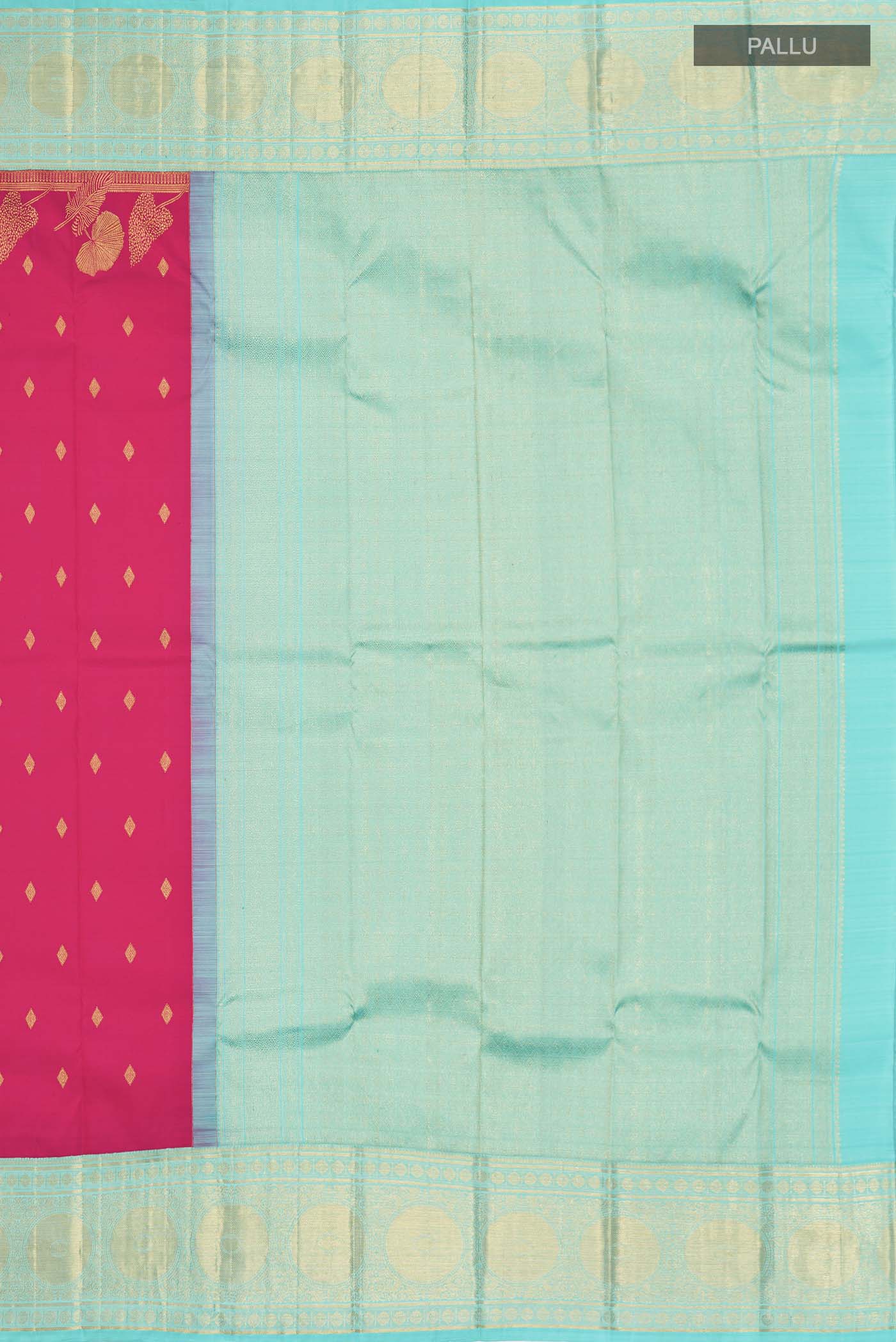 Pink Kanchipuram Silk Saree - Image 7