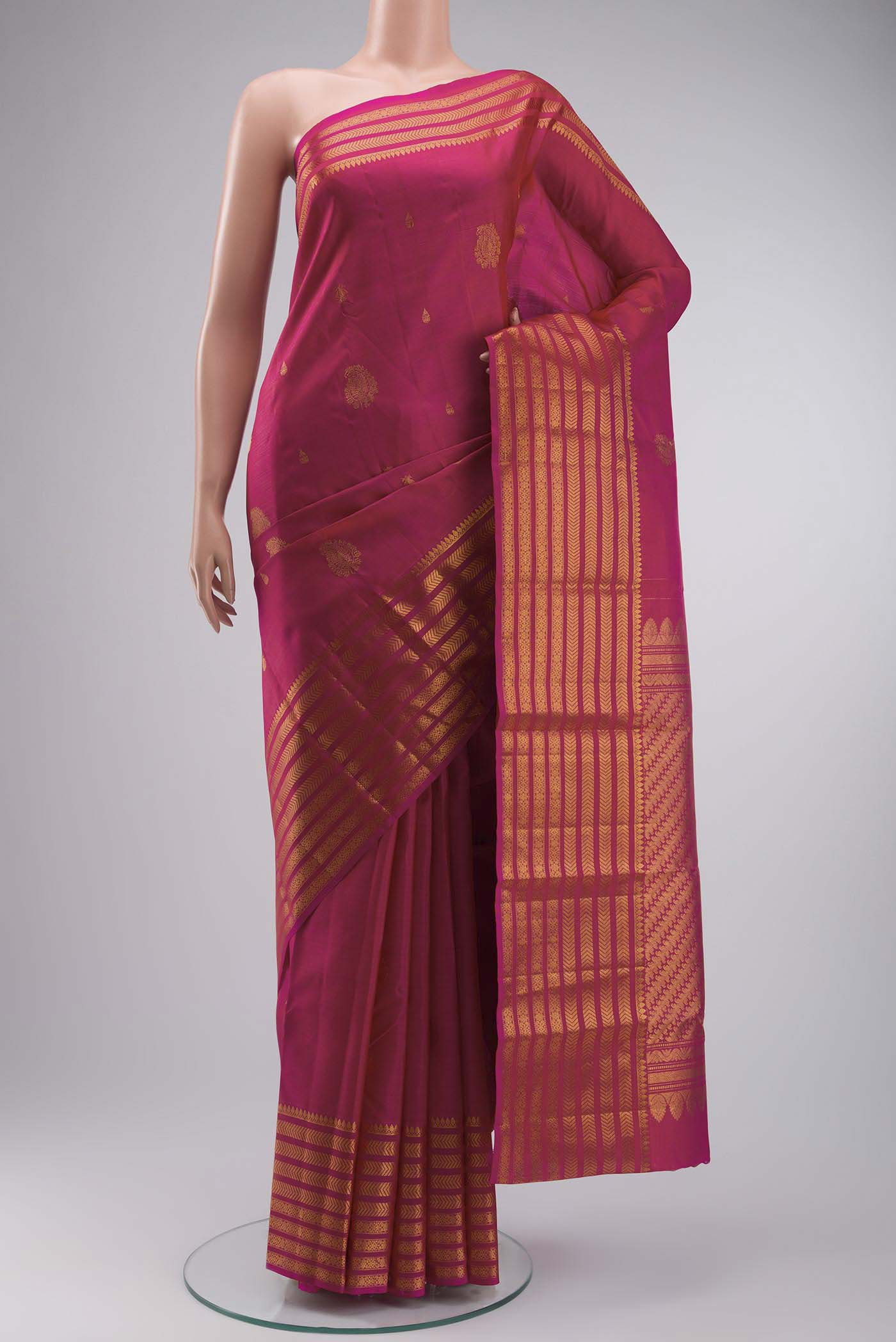 Pink Kanjivaram Silk Saree