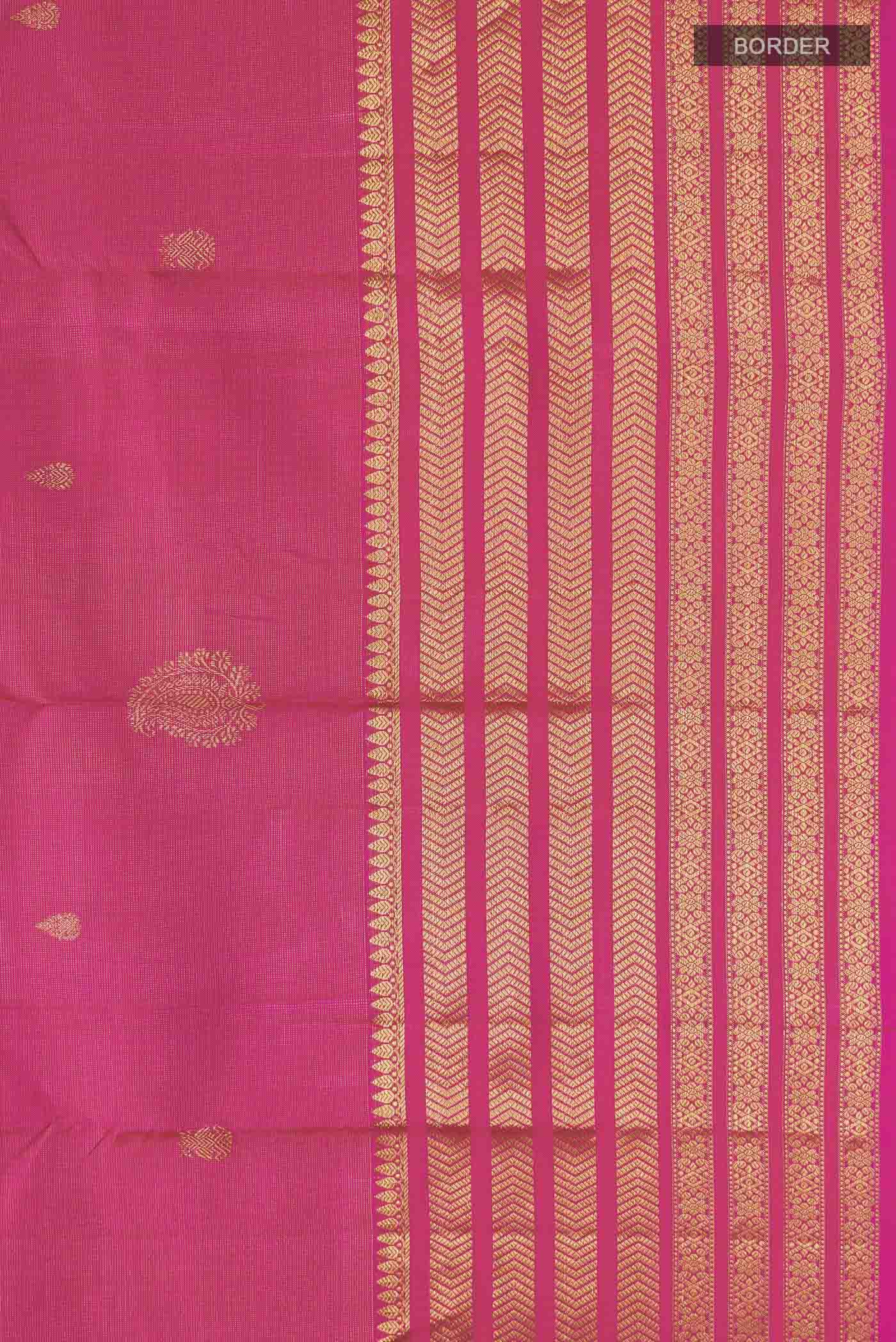 Pink Kanjivaram Silk Saree - Image 3