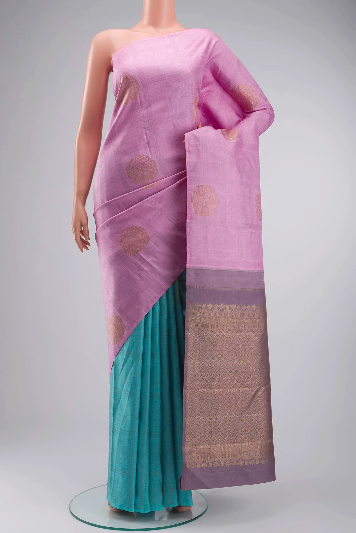 Multi Color Kanjivaram Silk Saree