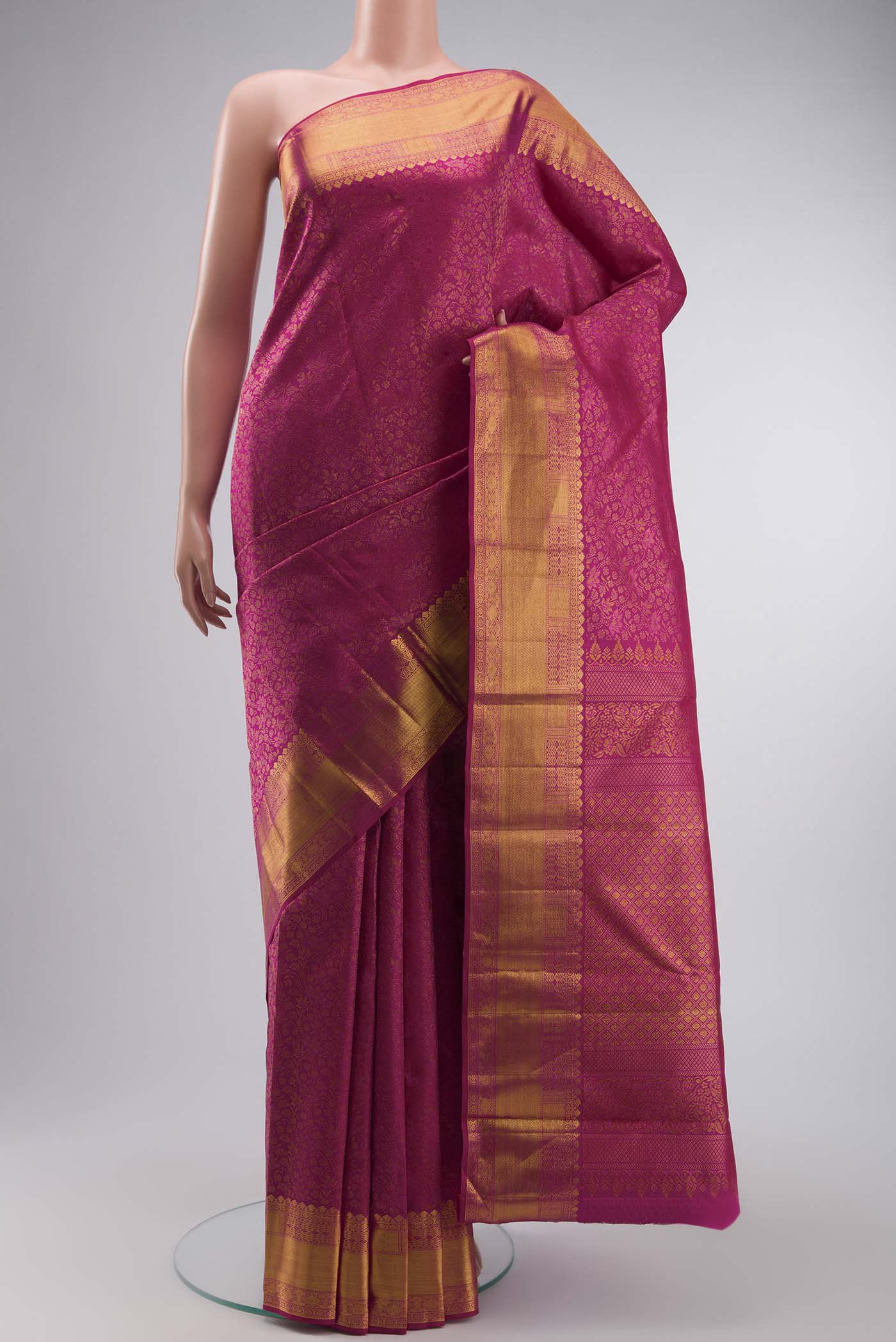Pink Kanjivaram Silk Saree