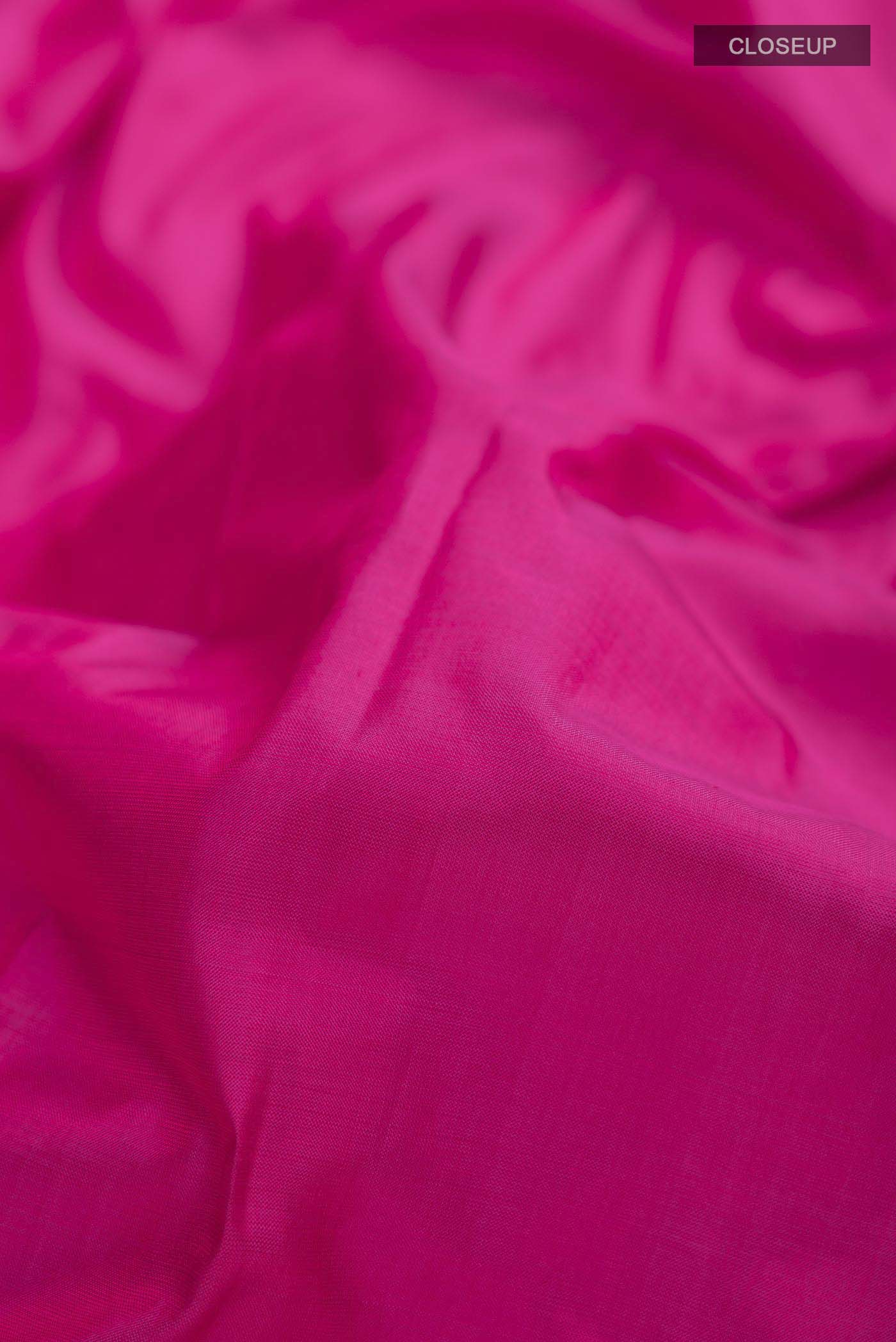 Pink Kanchipuram Silk Saree - Image 2