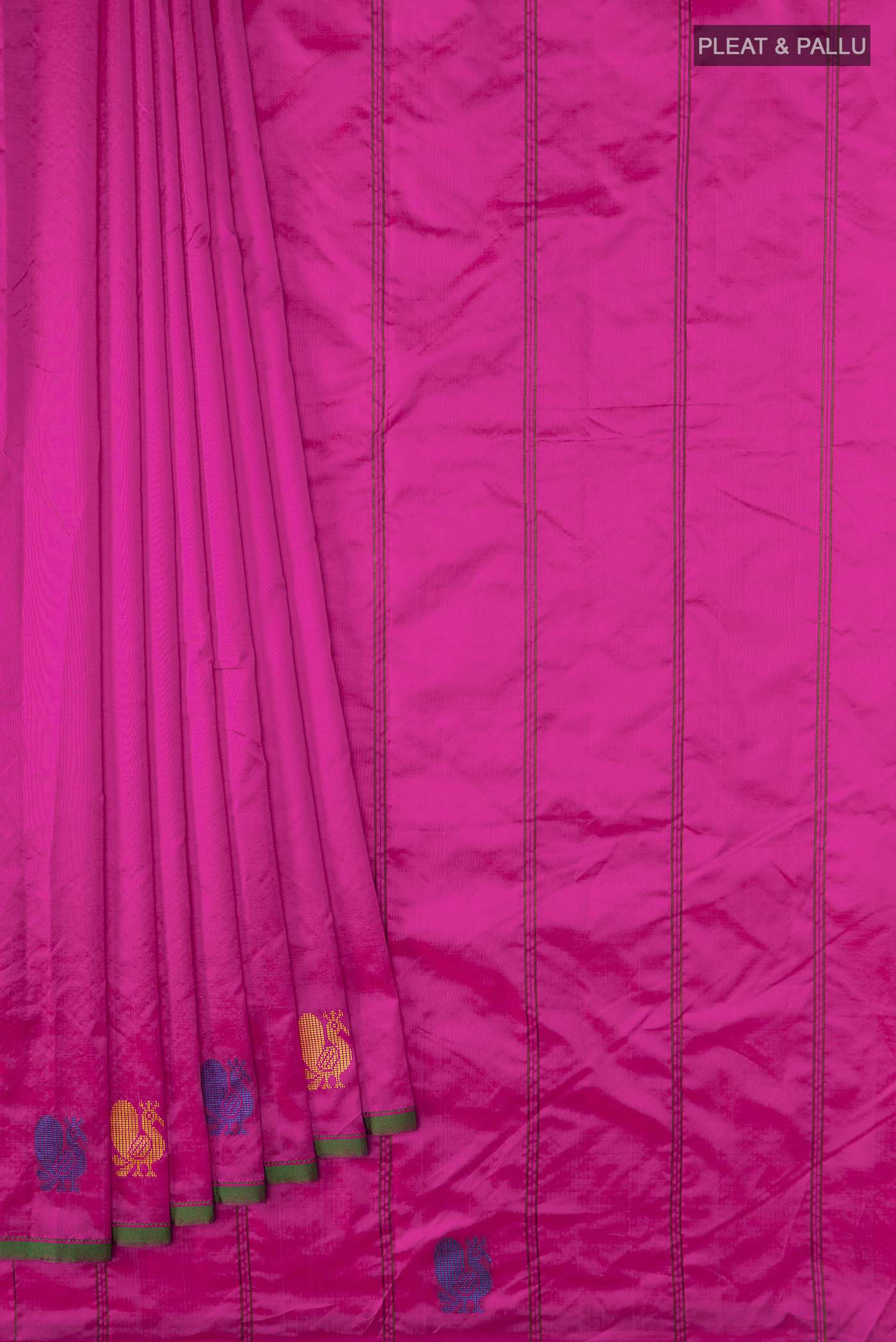 Pink Kanchipuram Silk Saree - Image 4