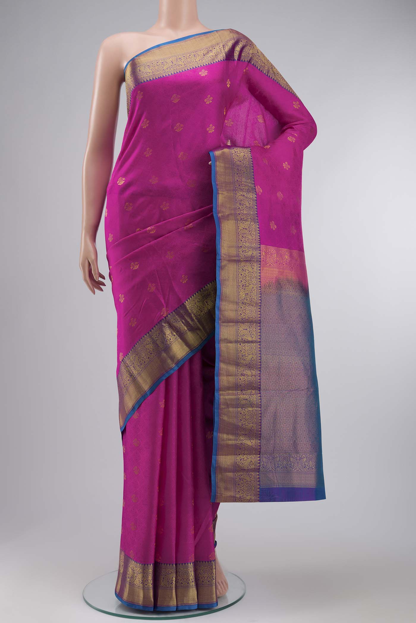 Pink Kanchipuram Silk Saree