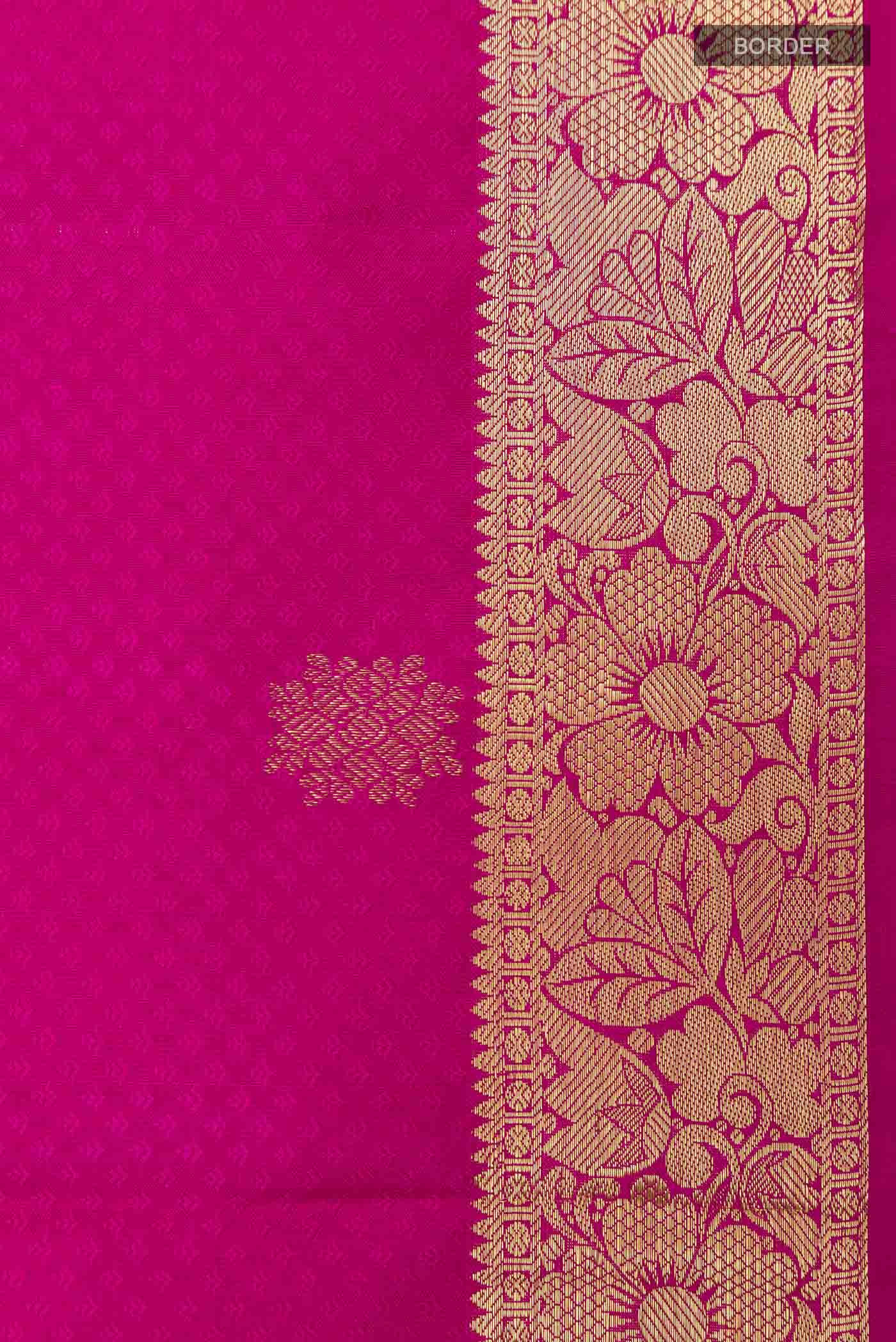 Pink Kanchipuram Silk Saree - Image 3