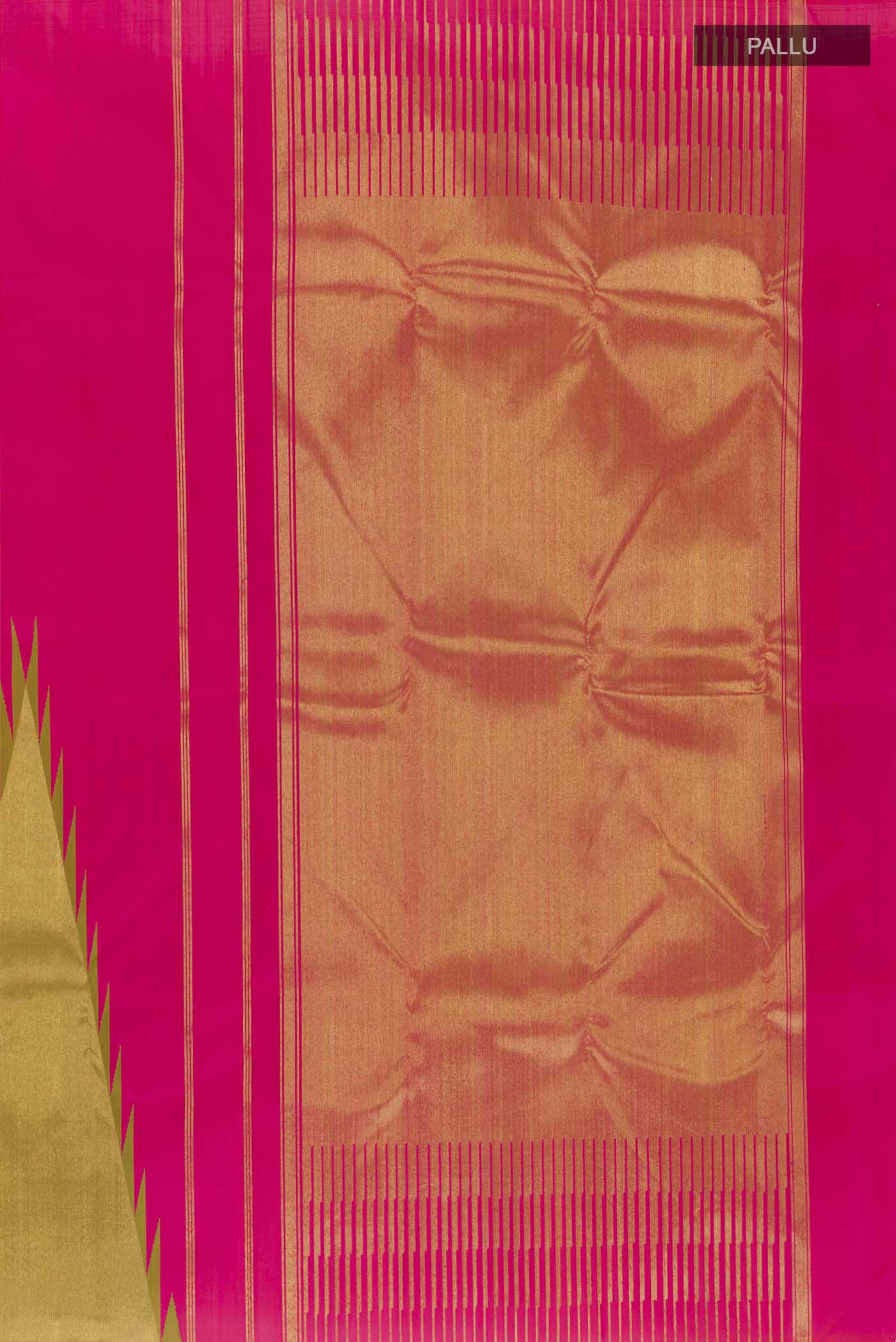 Pink Kanjivaram Silk Saree - Image 7