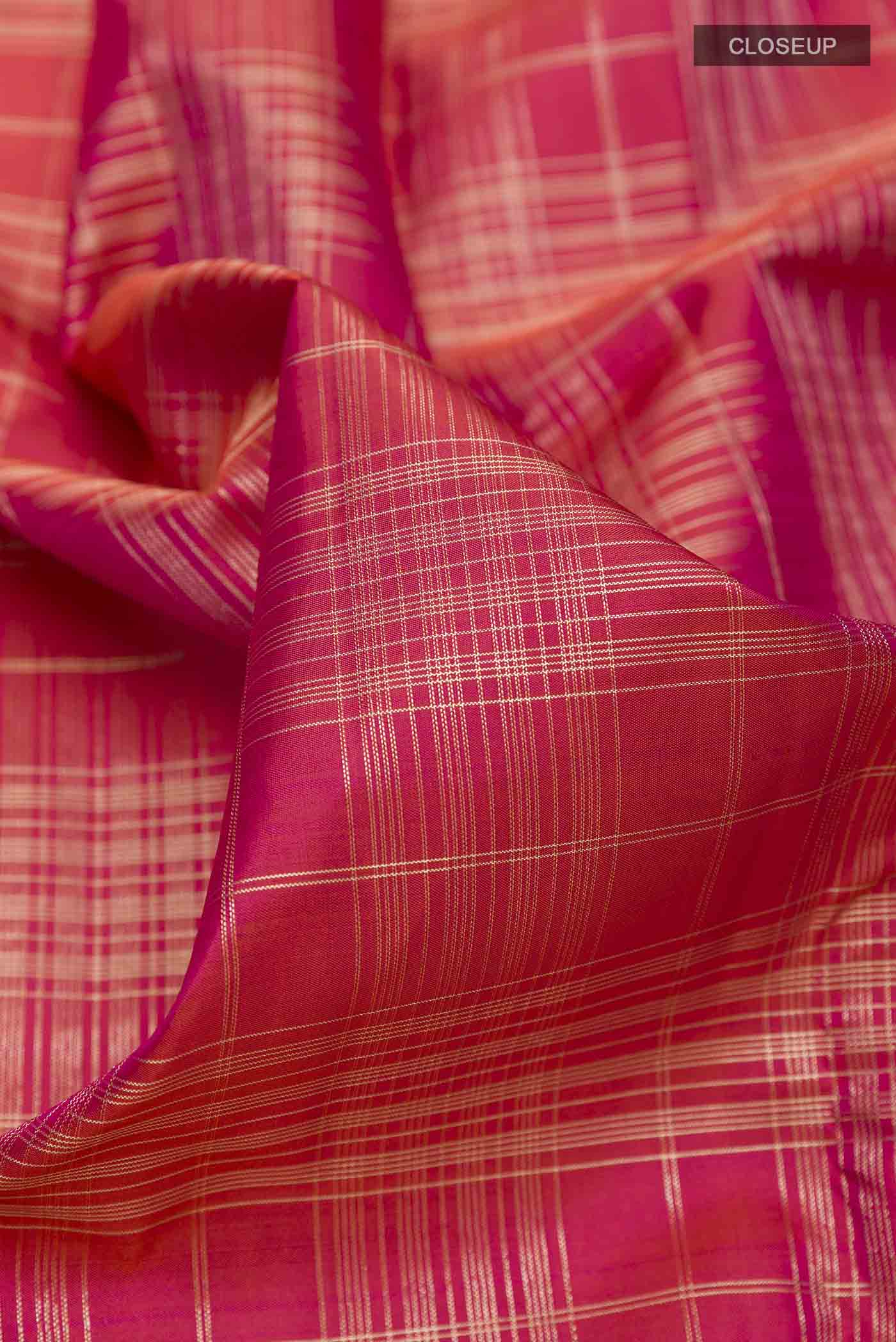 Pink Kanchipuram Silk Saree - Image 2