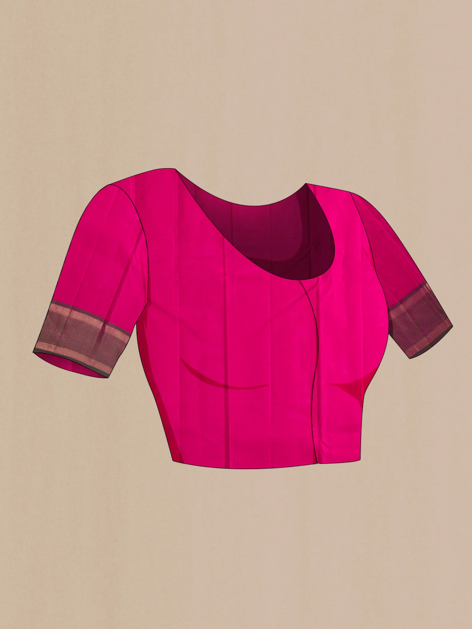 Pink Kanjivaram Silk Saree - Image 5