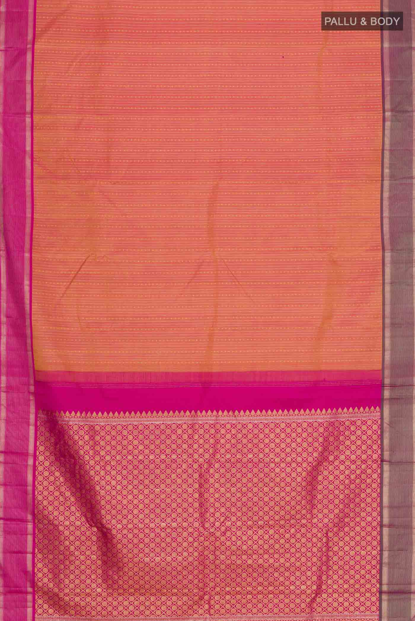 Pink Kanjivaram Silk Saree - Image 6