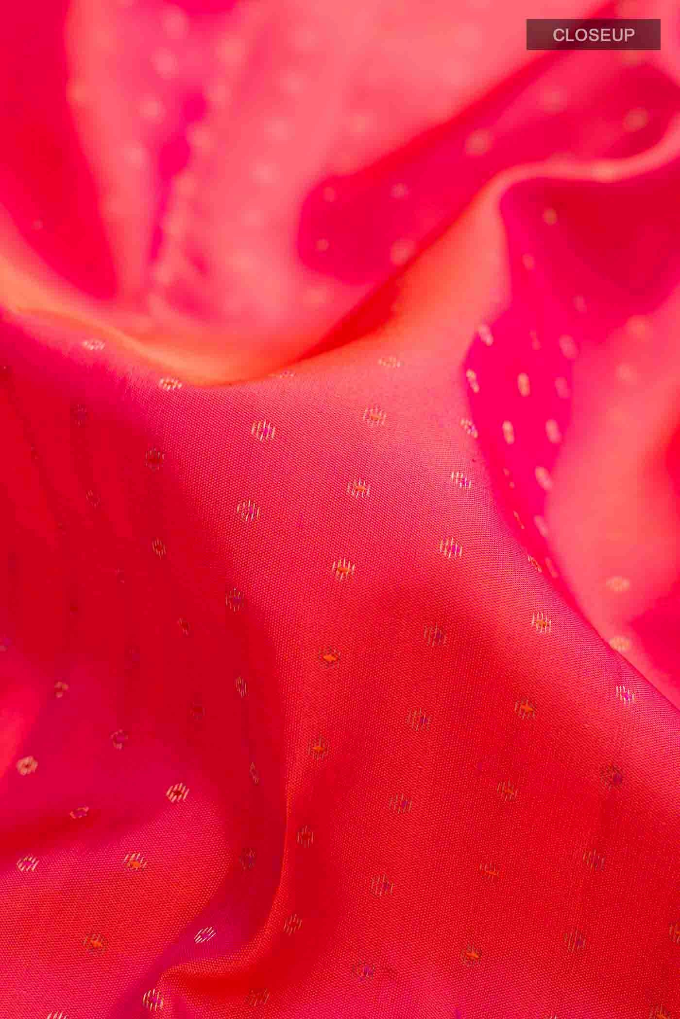 Pink Kanchipuram Silk Saree - Image 2