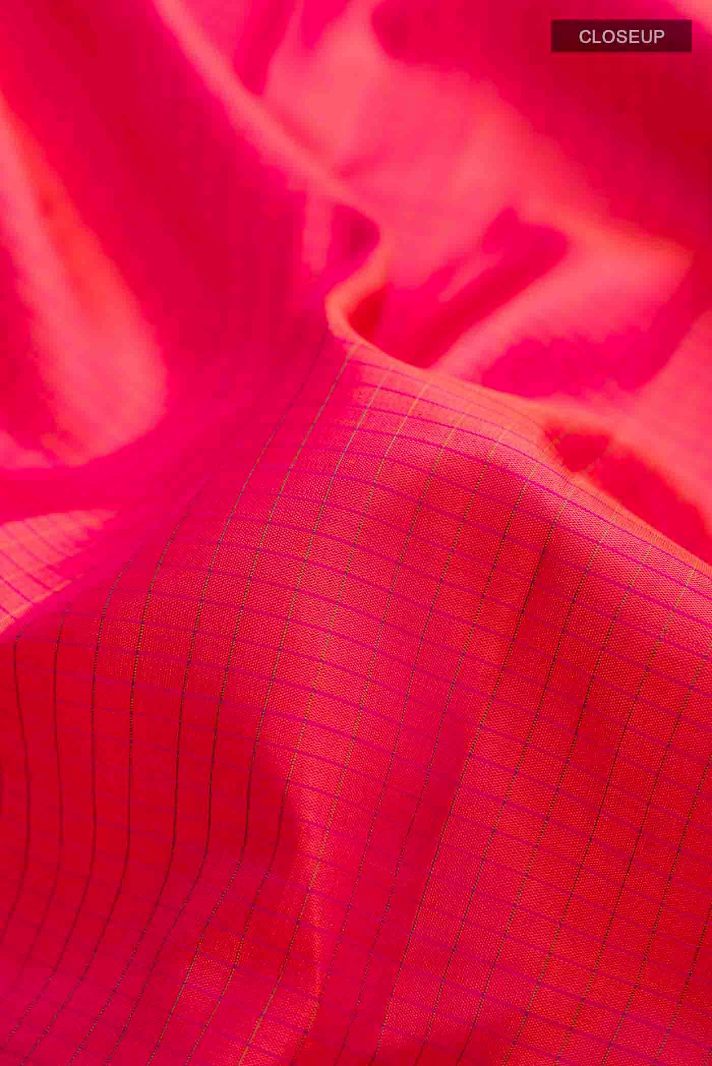 Pink Kanchipuram Silk Saree - Image 2