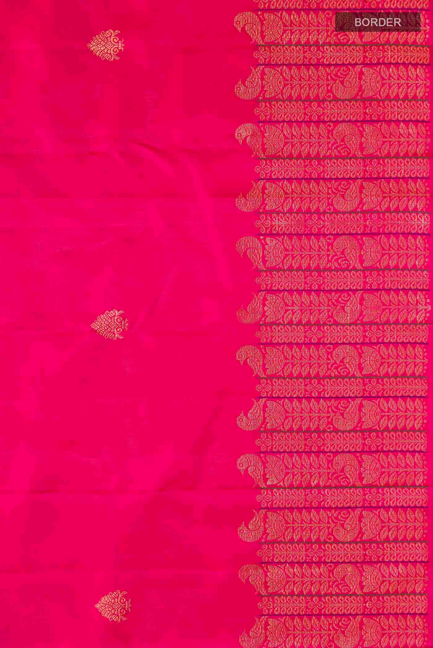 Pink Kanjivaram Silk Saree - Image 3