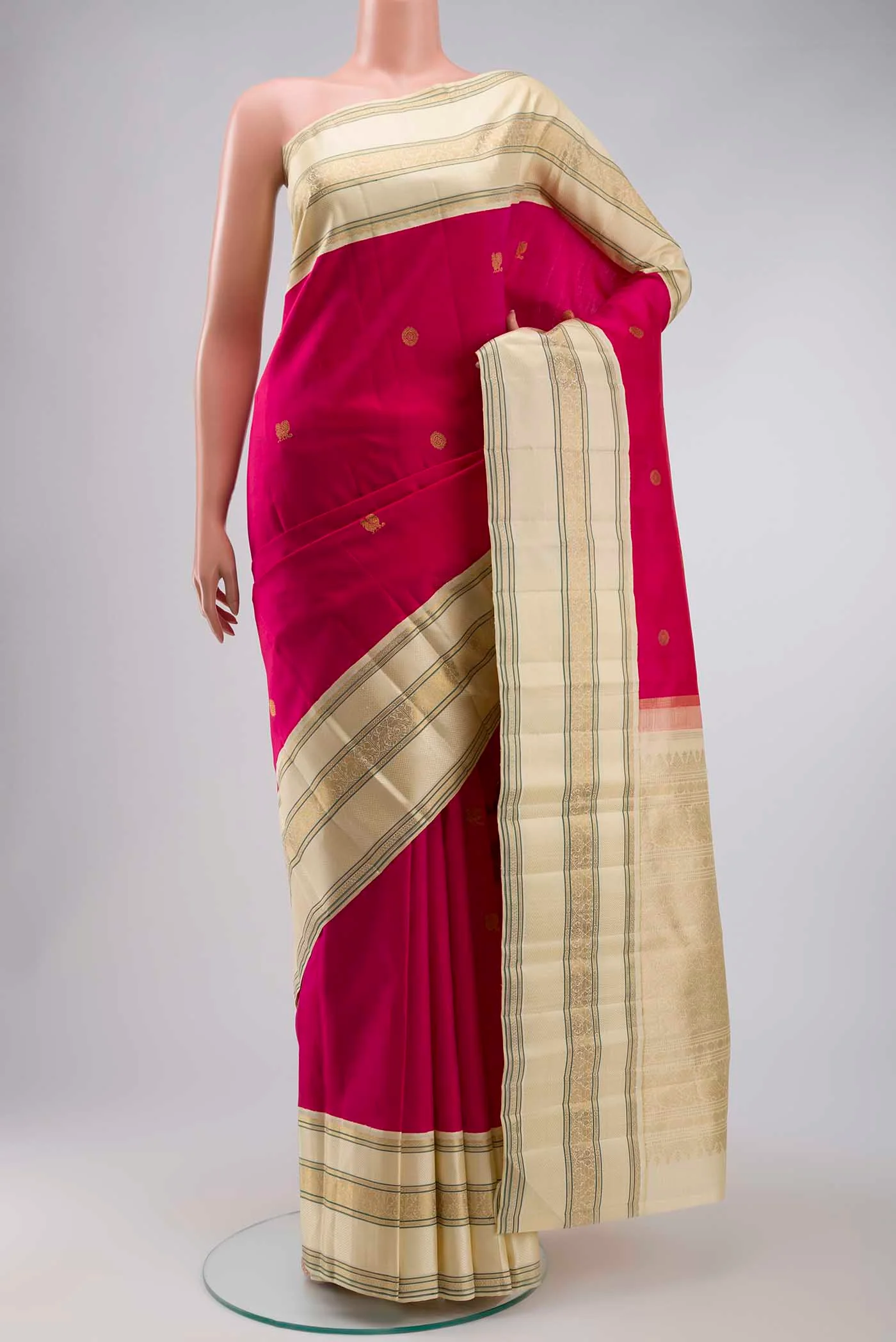 Pink Kanjivaram Silk Saree