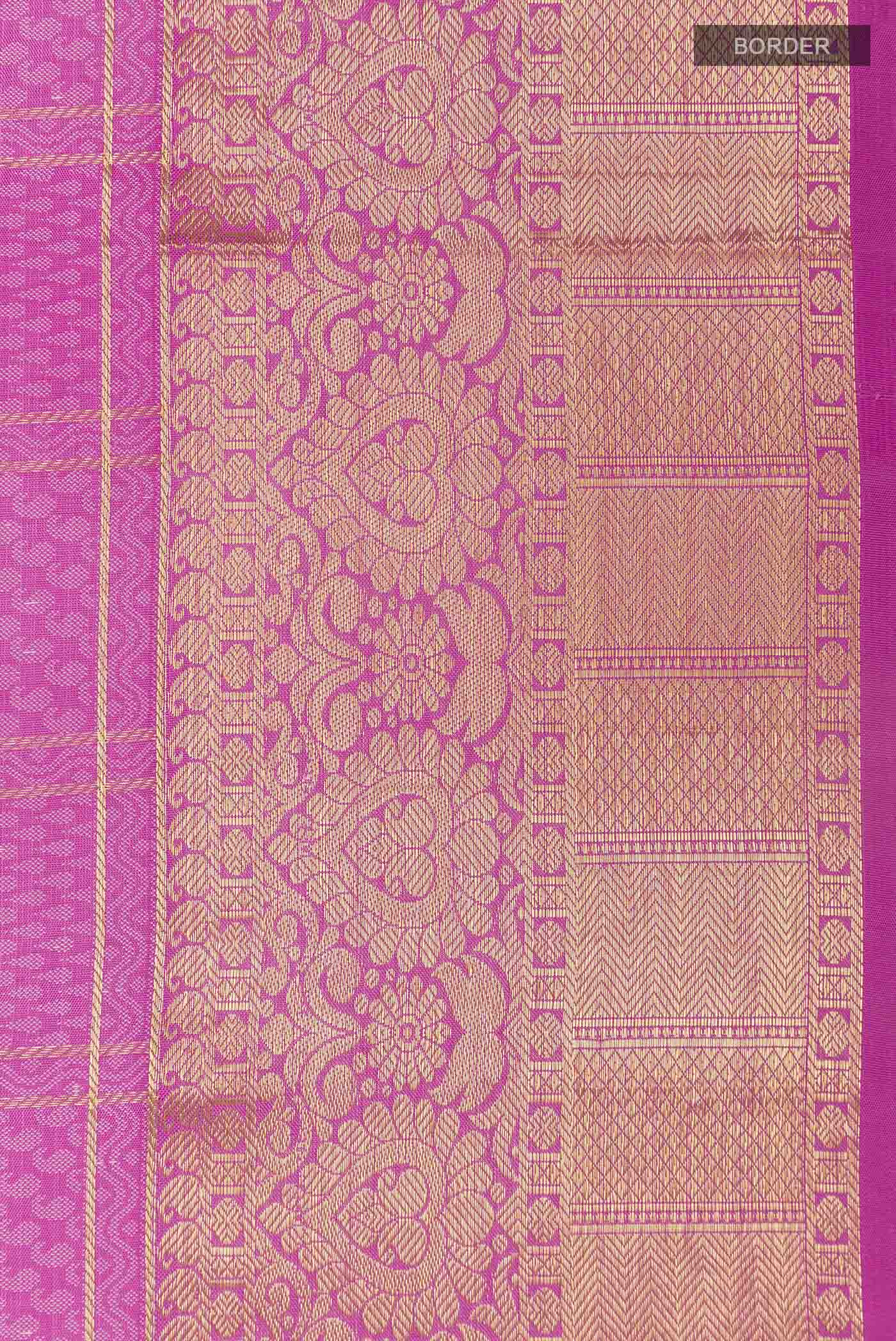 Pink Kanjivaram Silk Saree - Image 3