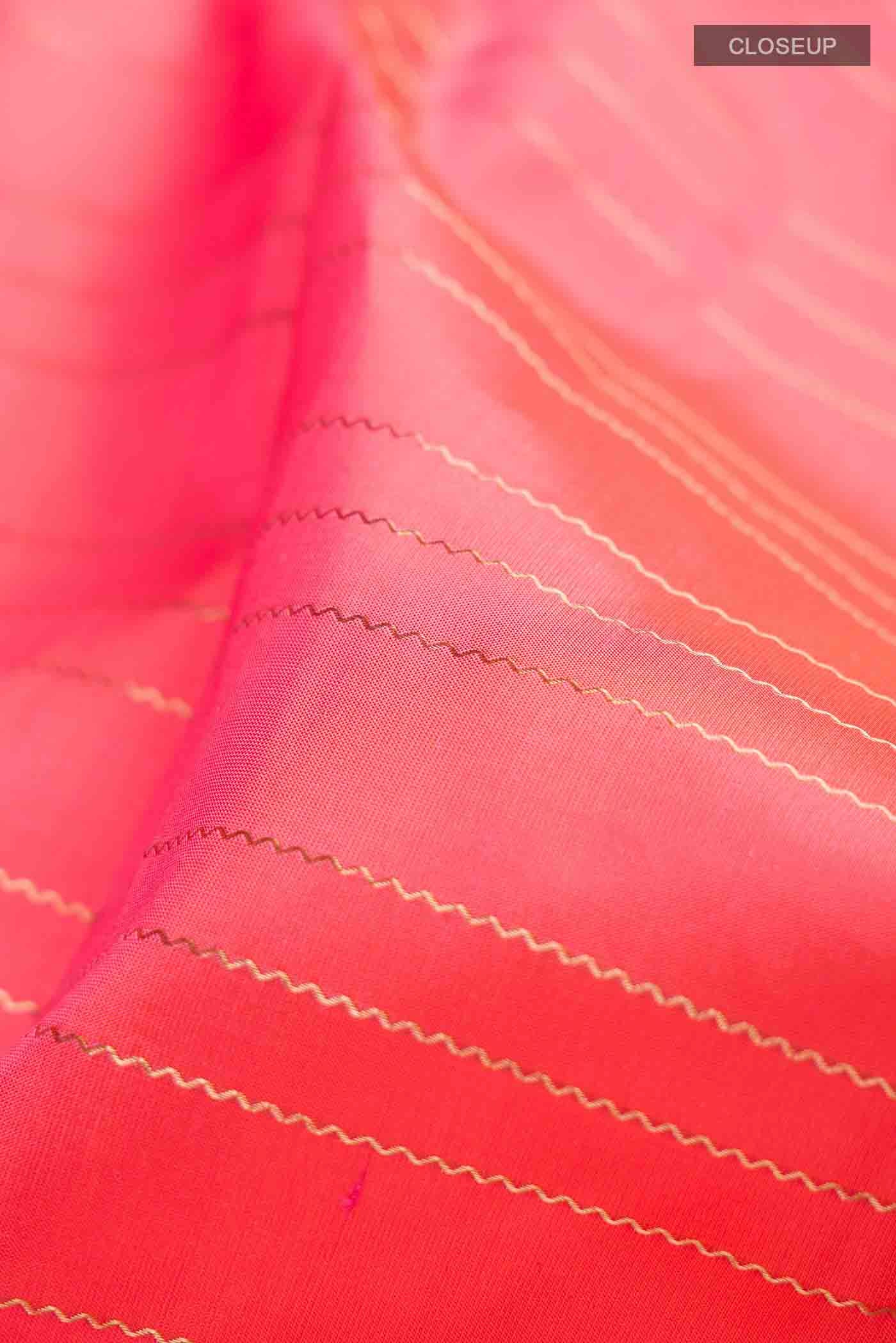 Pink Kanchipuram Silk Saree - Image 2
