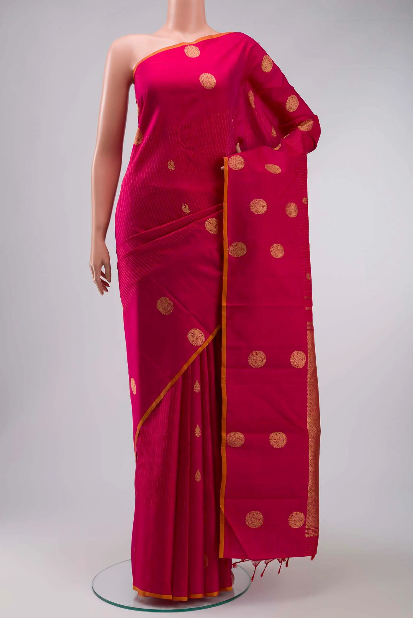 Pink Kanjivaram Silk Saree