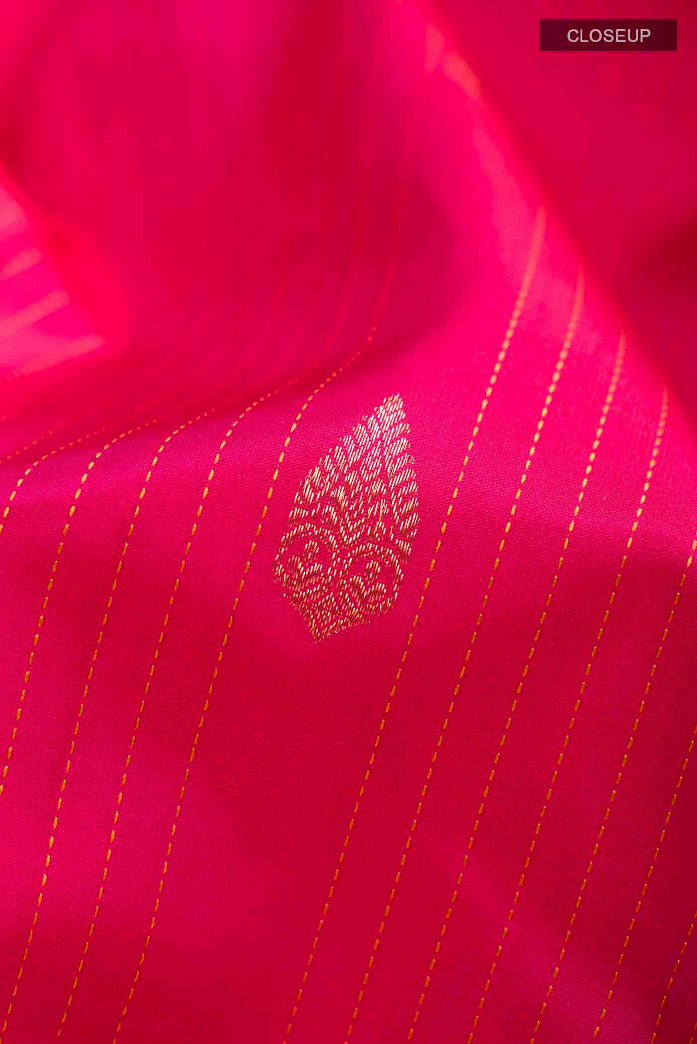 Pink Kanjivaram Silk Saree - Image 2