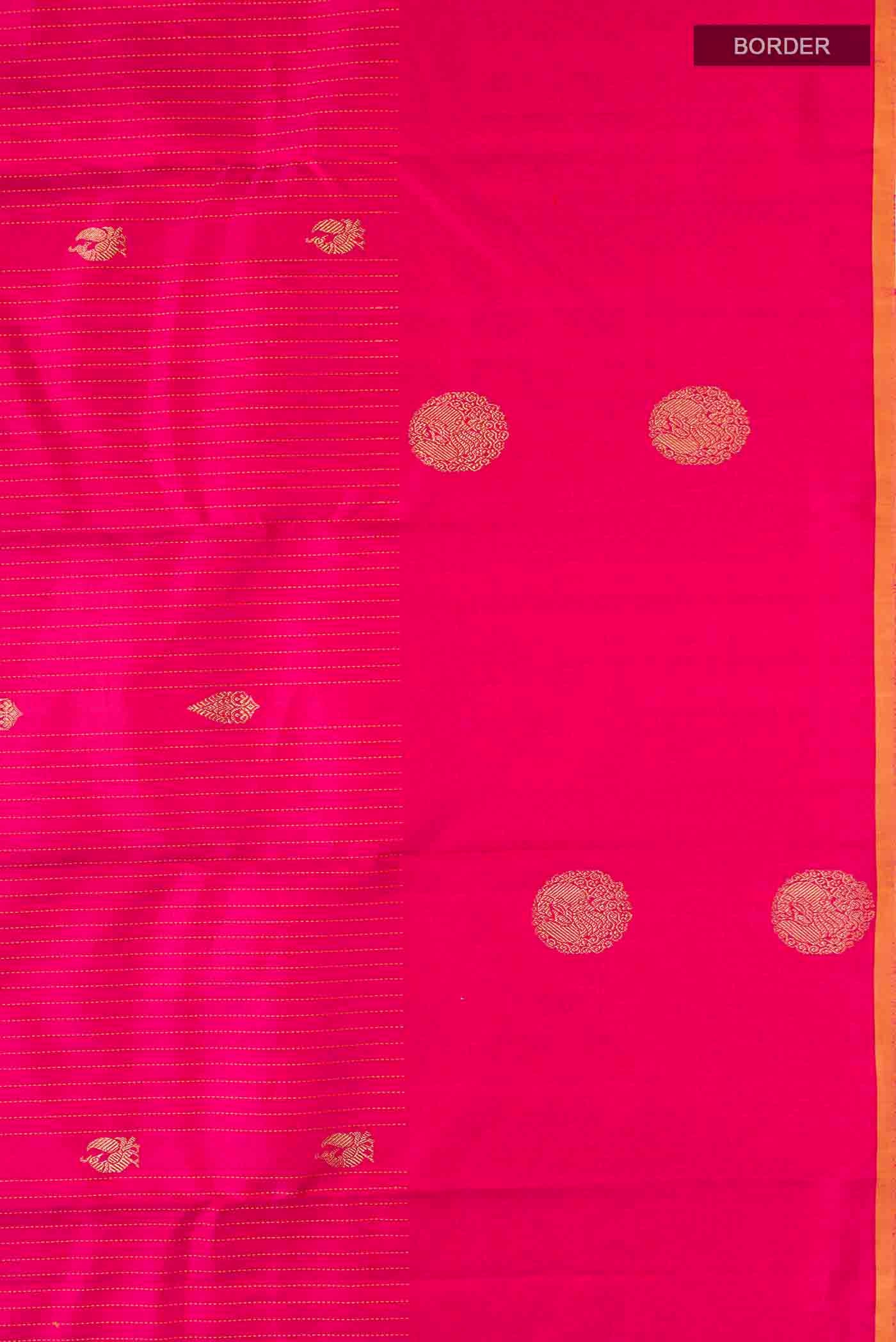 Pink Kanjivaram Silk Saree - Image 3