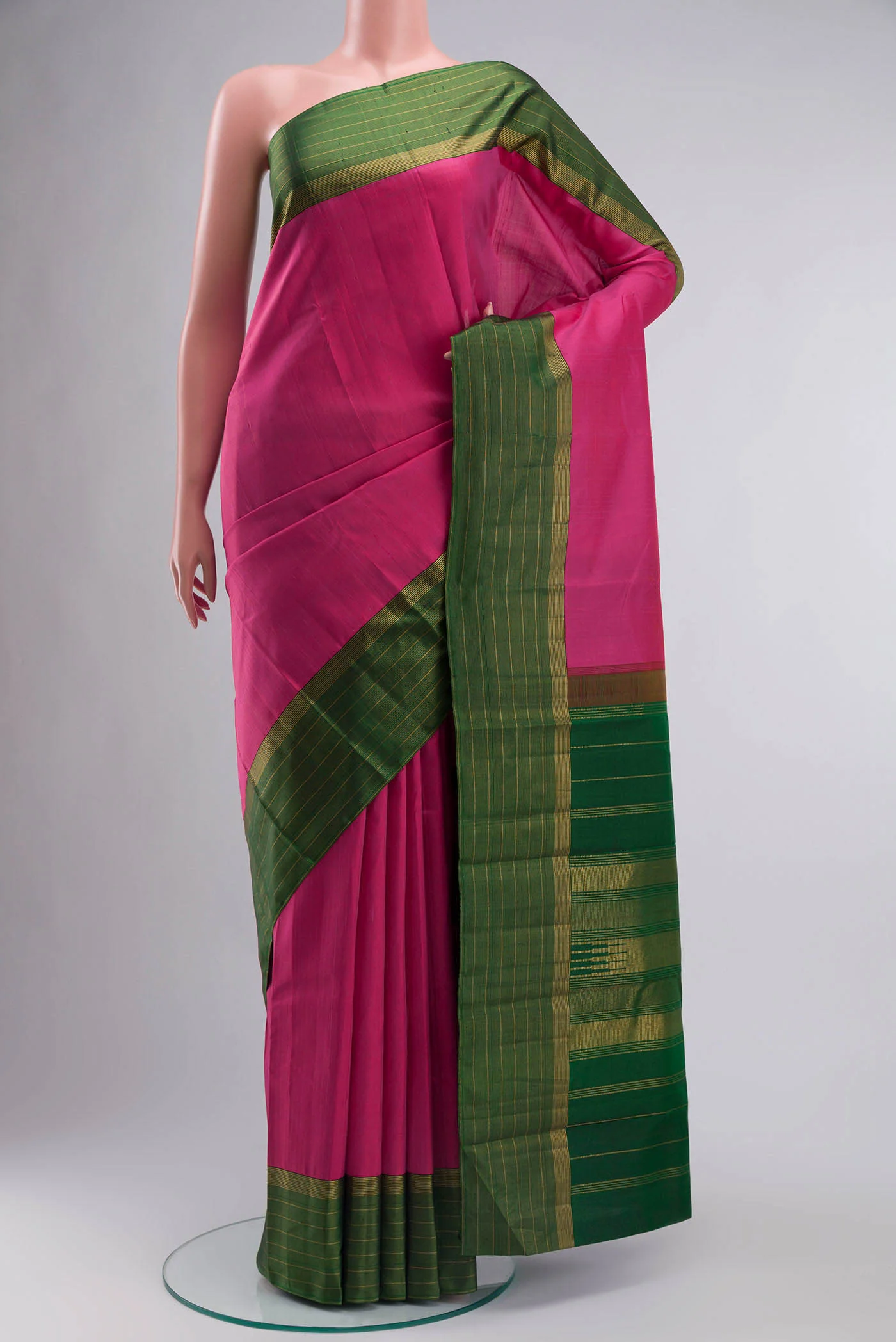 Pink Kanjivaram Silk Saree