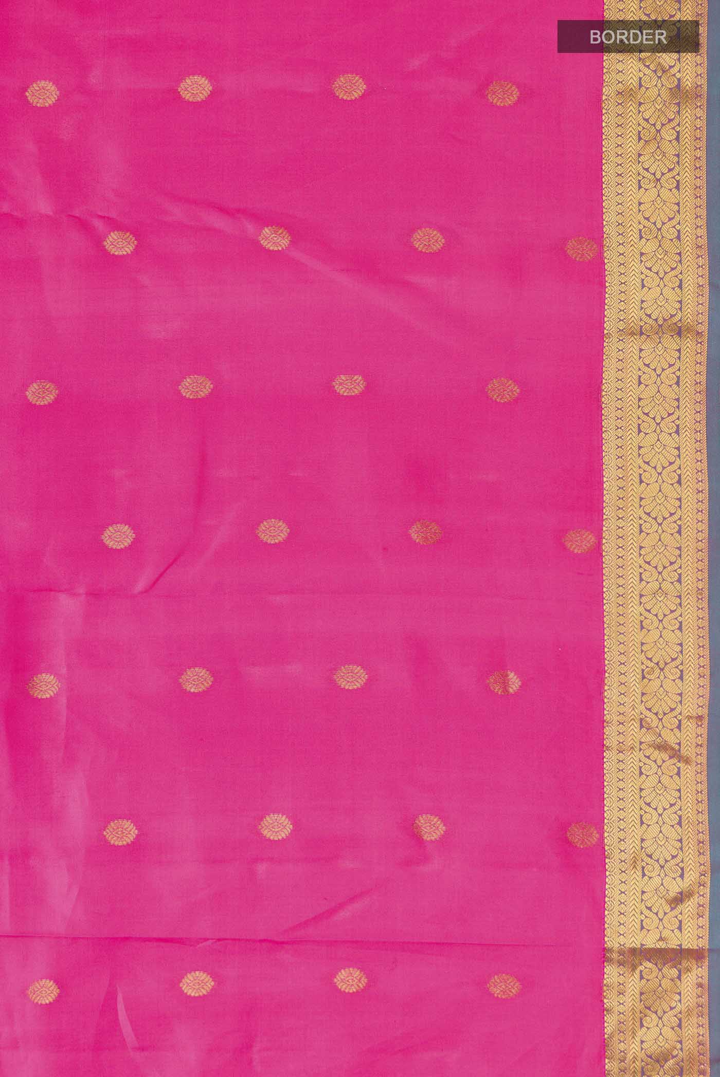 Pink Kanjivaram Silk Saree - Image 3