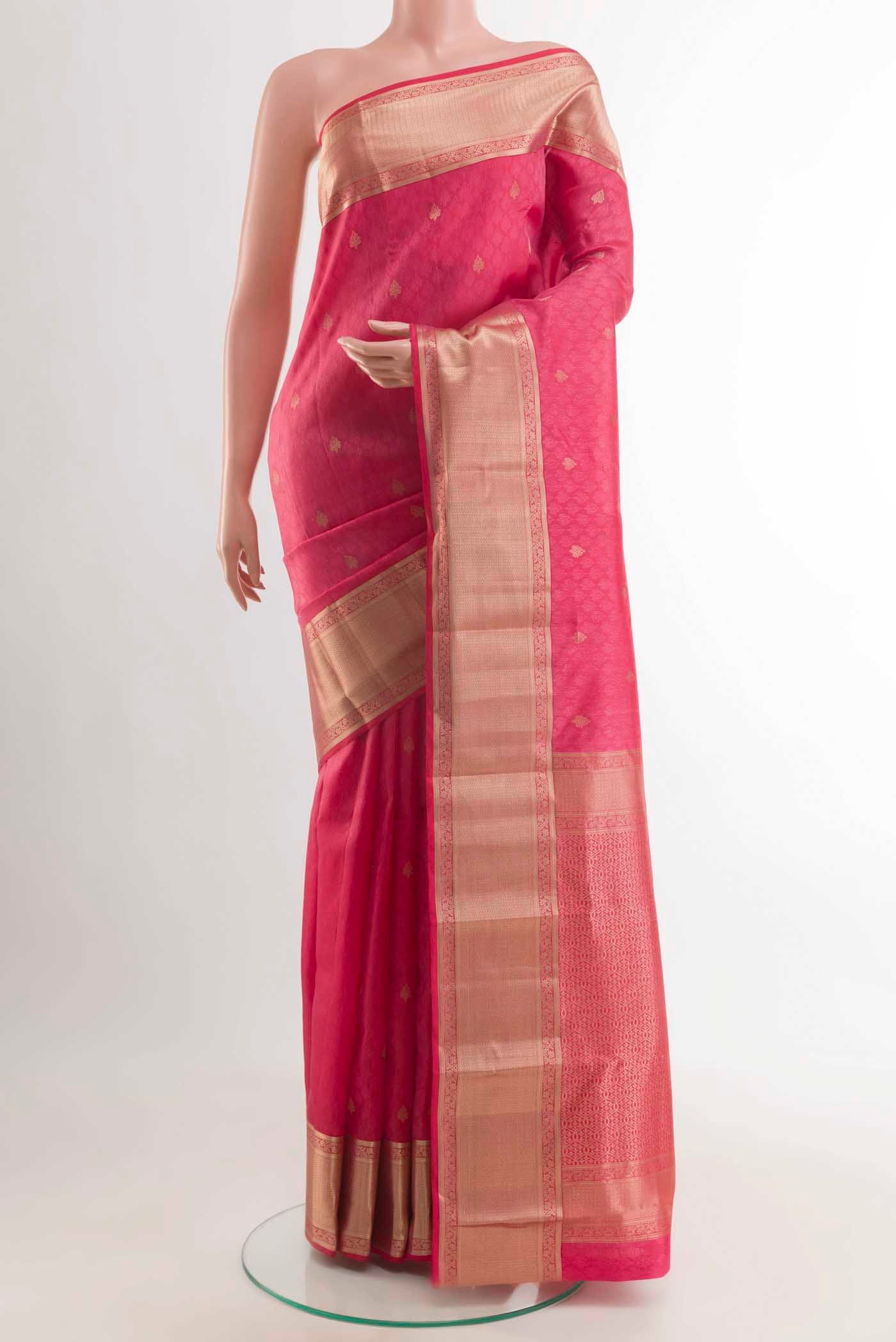 Pink Kanchipuram Silk Saree