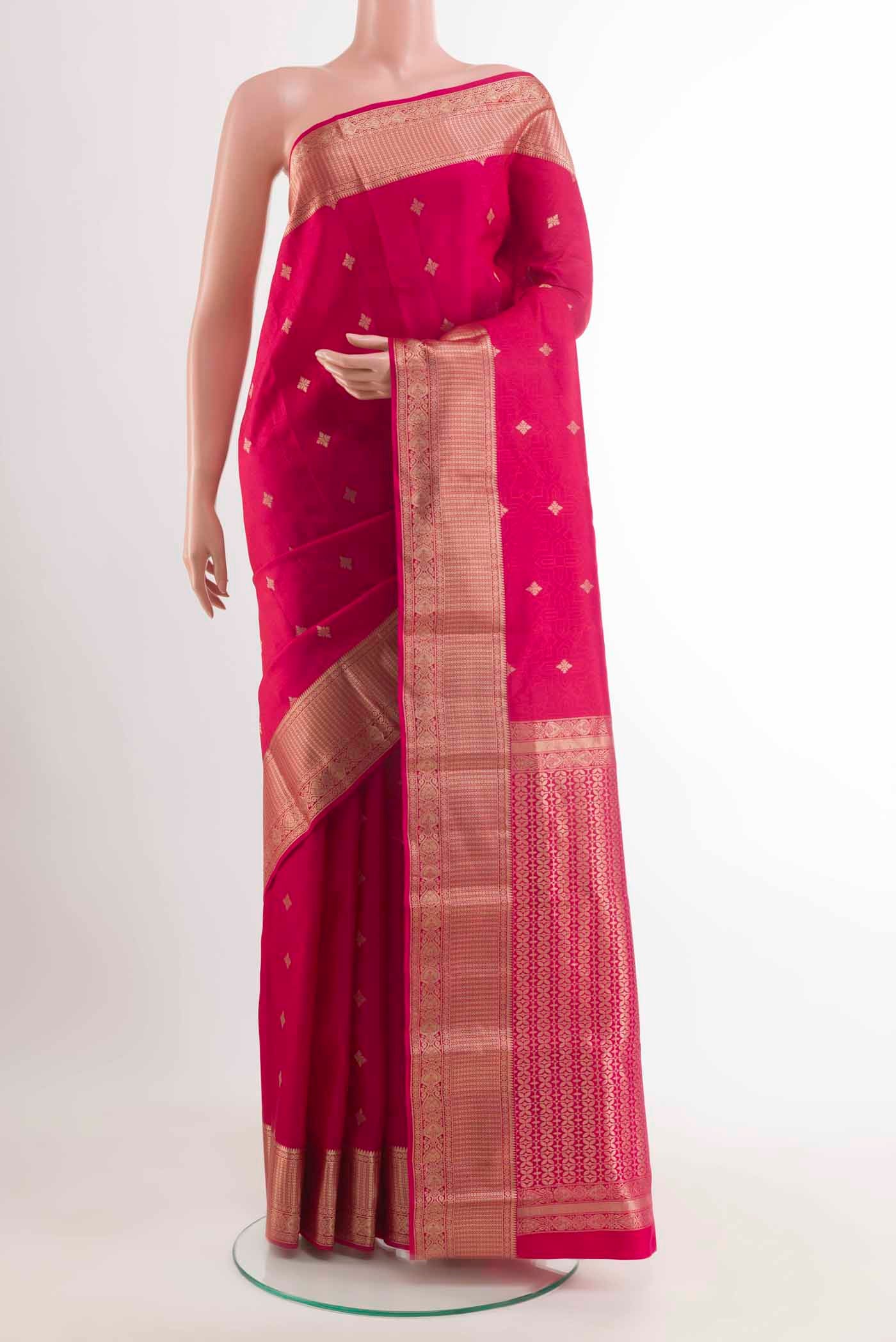 Pink Kanchipuram Silk Saree