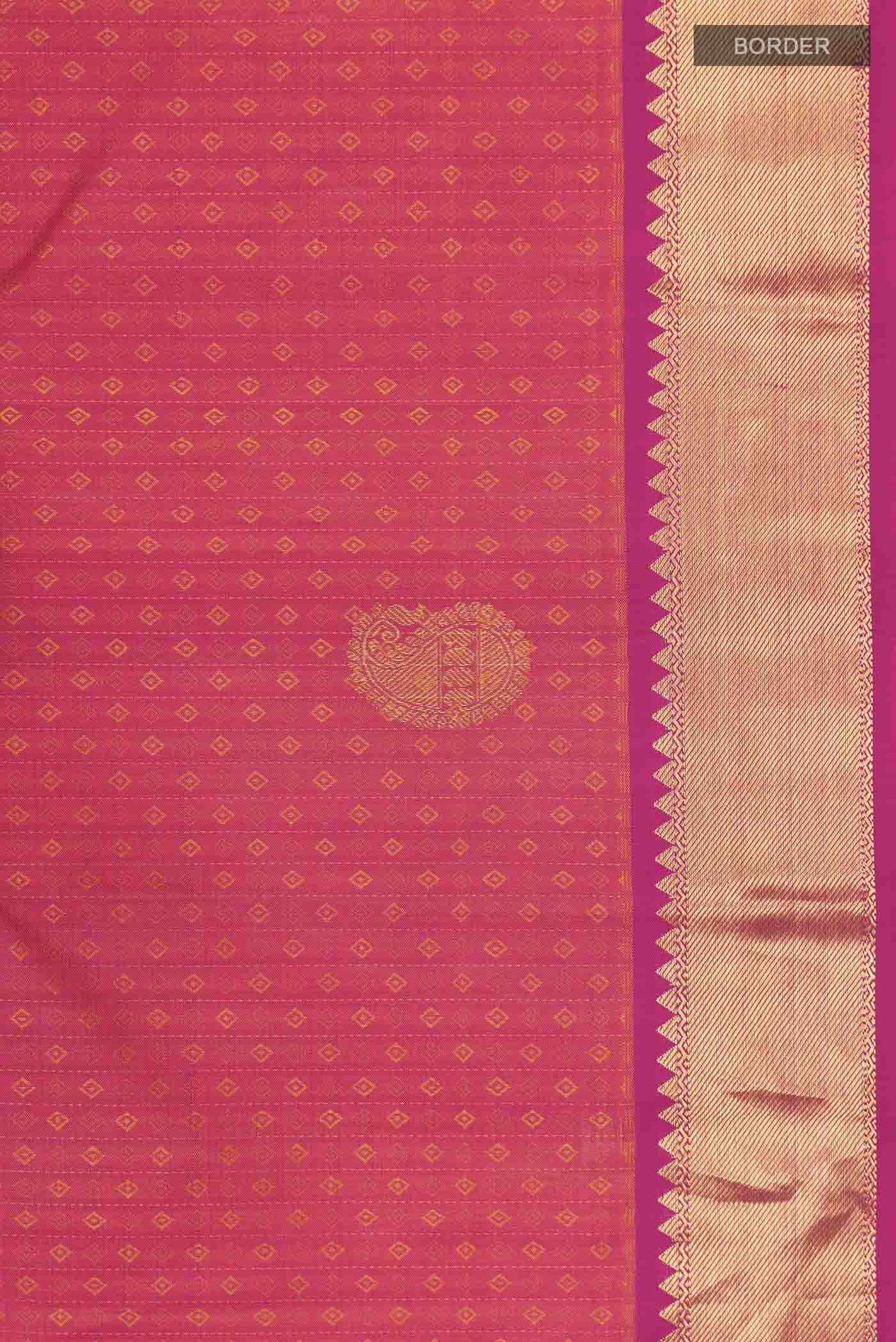 Pink Kanjivaram Silk Saree - Image 3