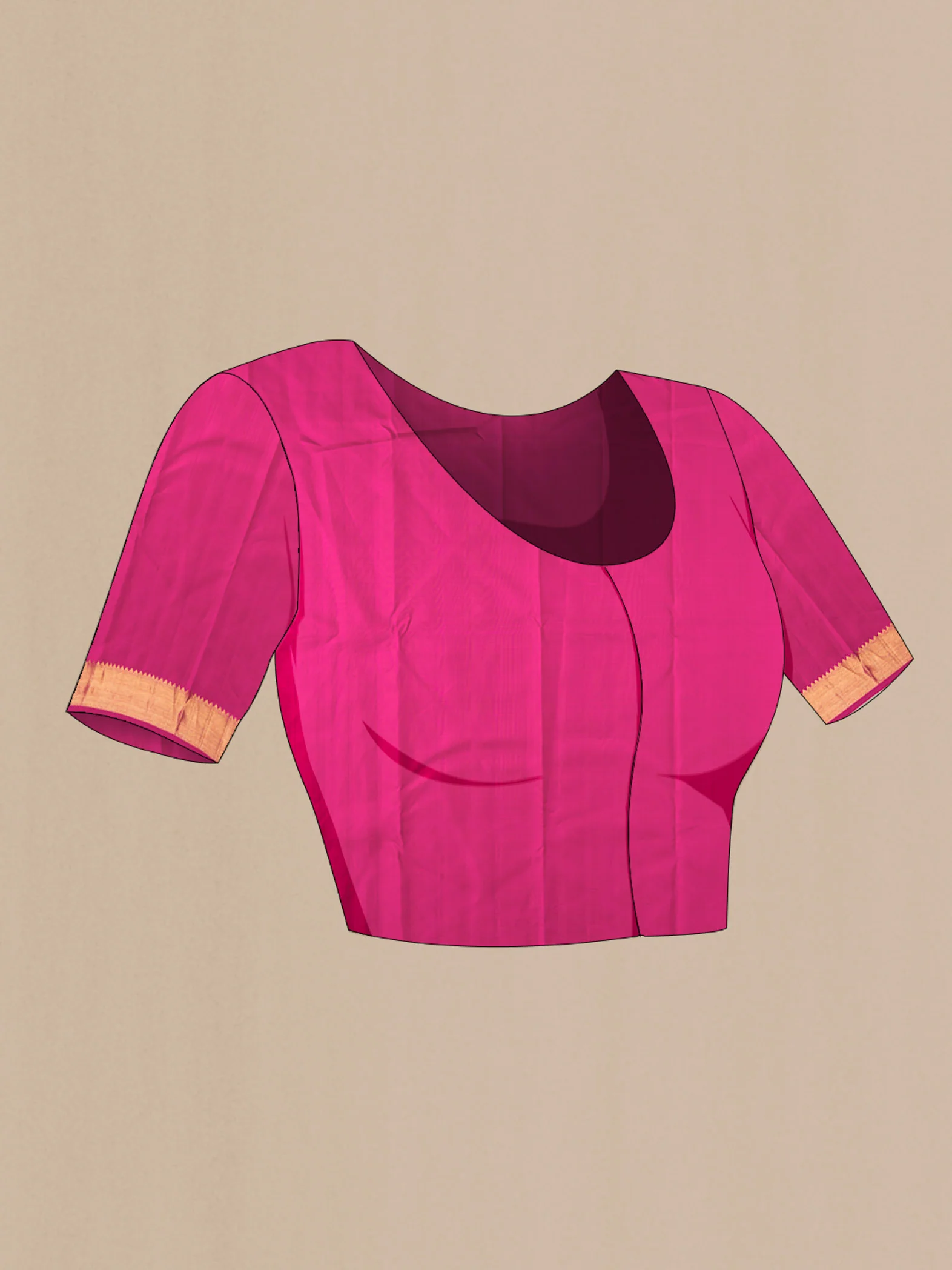 Pink Kanjivaram Silk Saree - Image 5