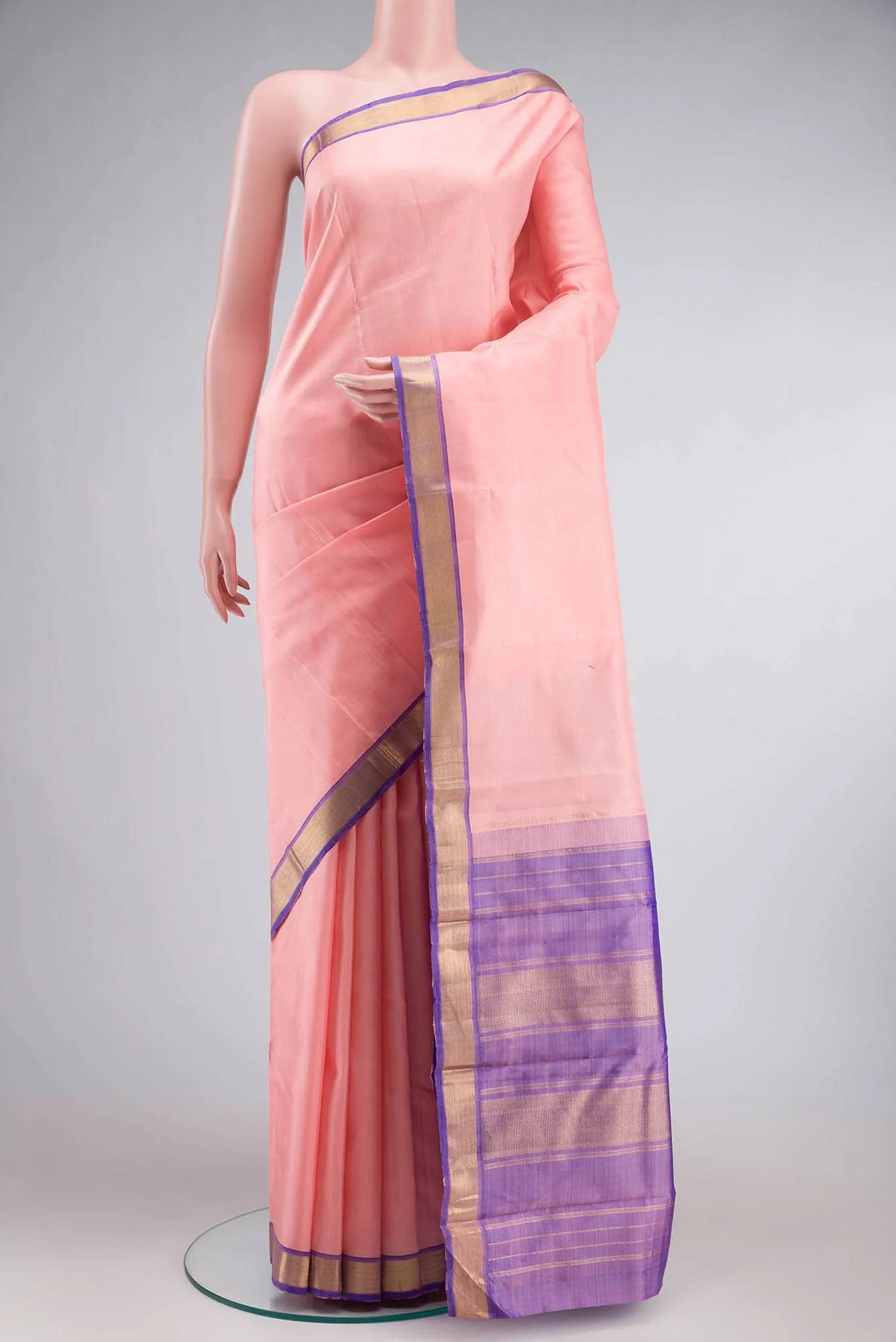 Pink Kanjivaram Silk Saree
