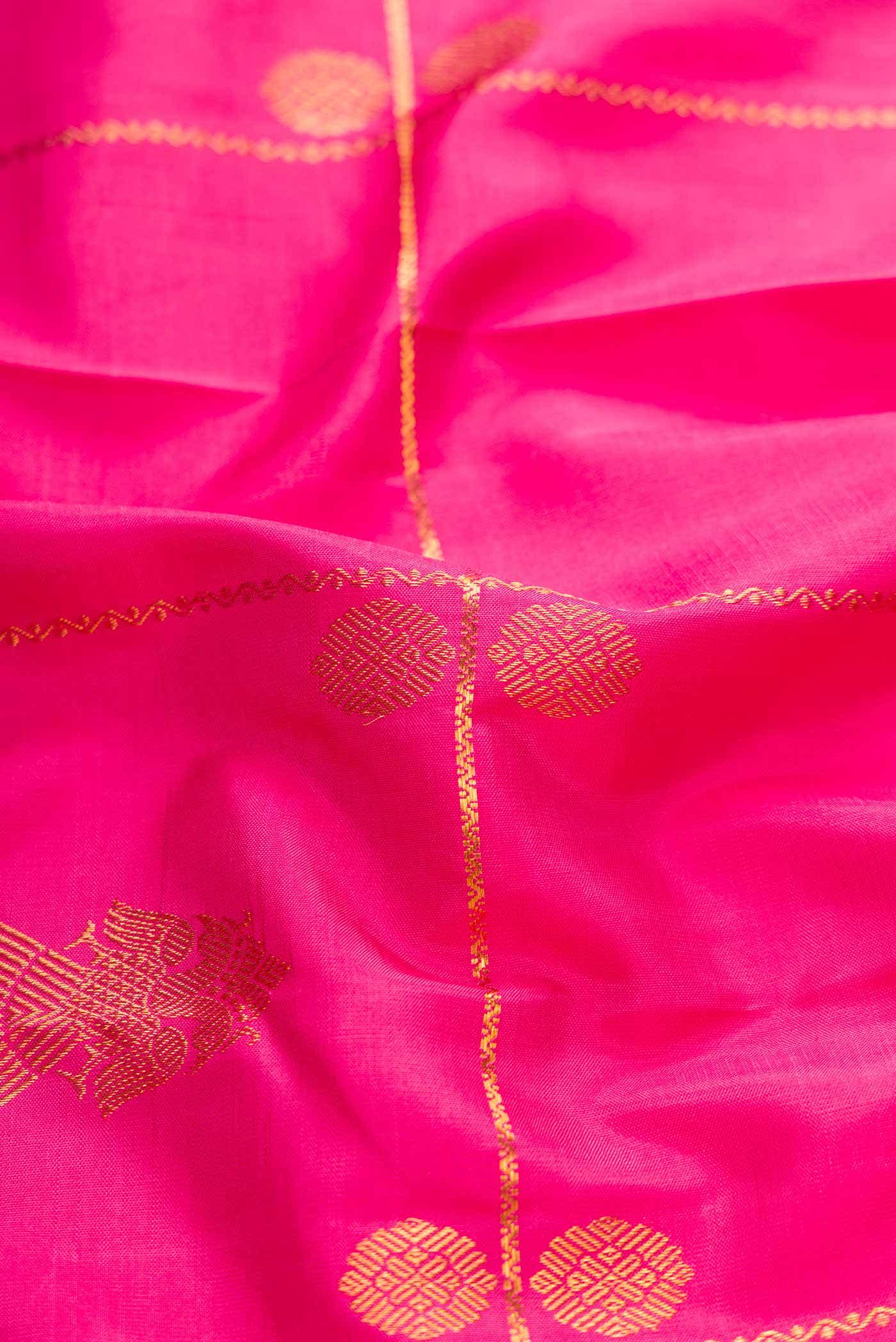 Pink Kanjivaram Silk Saree - Image 3
