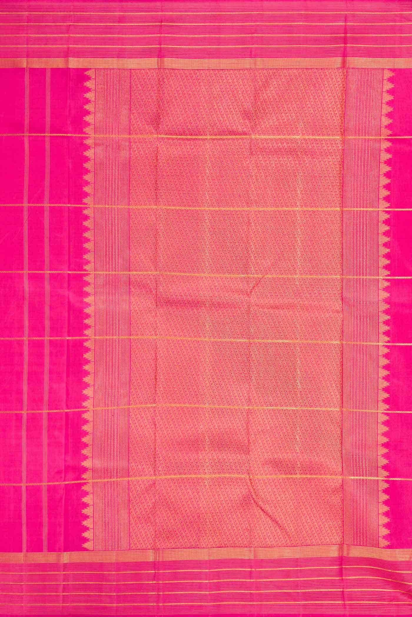 Pink Kanjivaram Silk Saree - Image 5