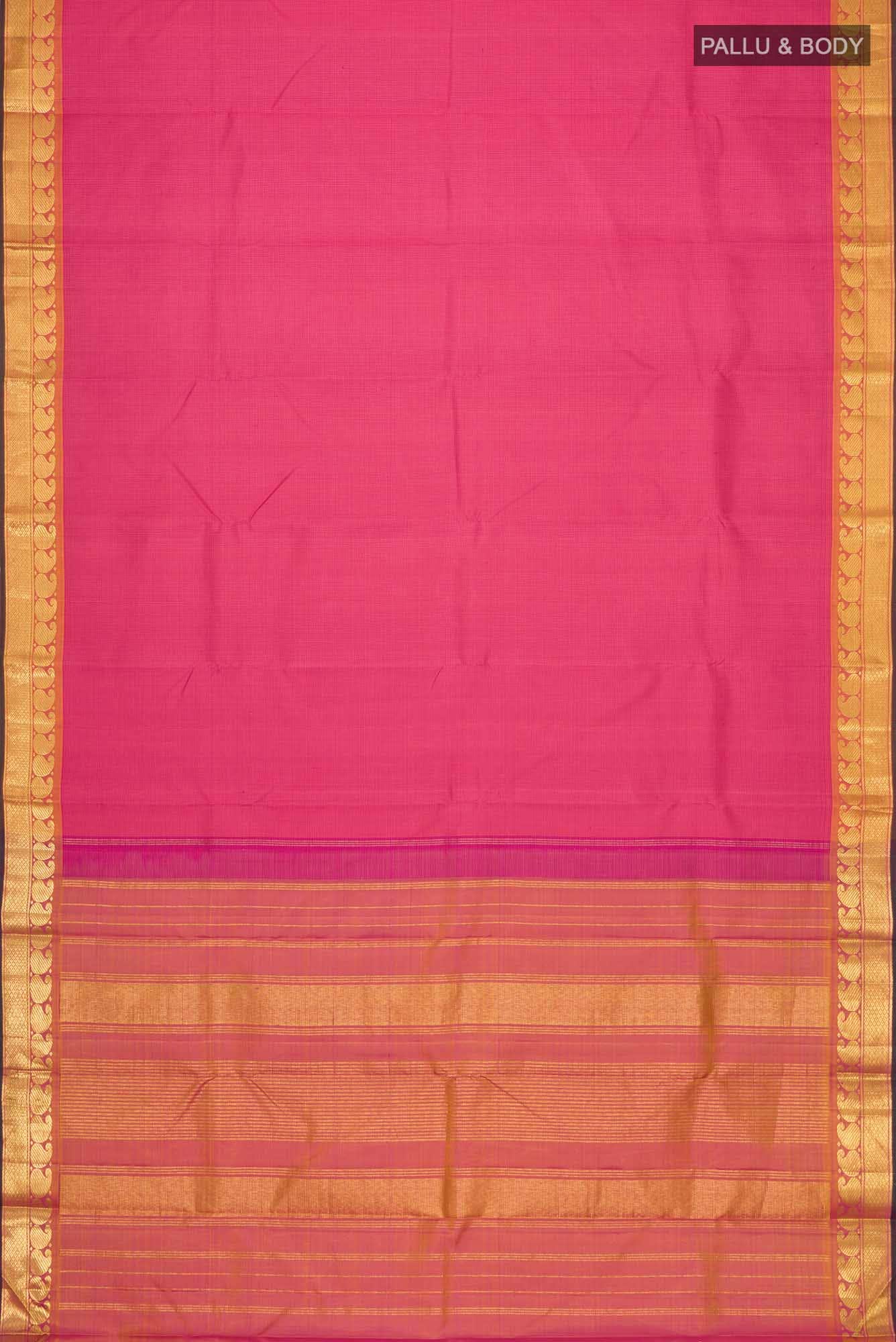 Pink Kanchipuram Silk Saree - Image 4