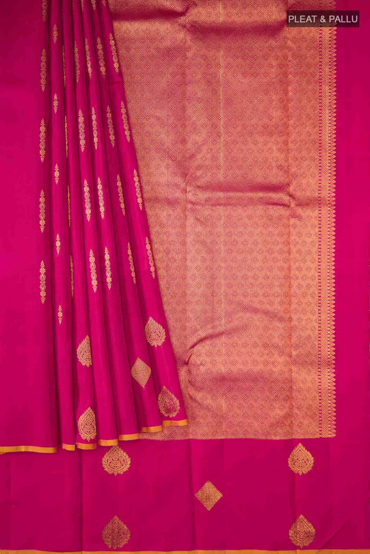 Pink Kanjivaram Silk Saree - Image 2